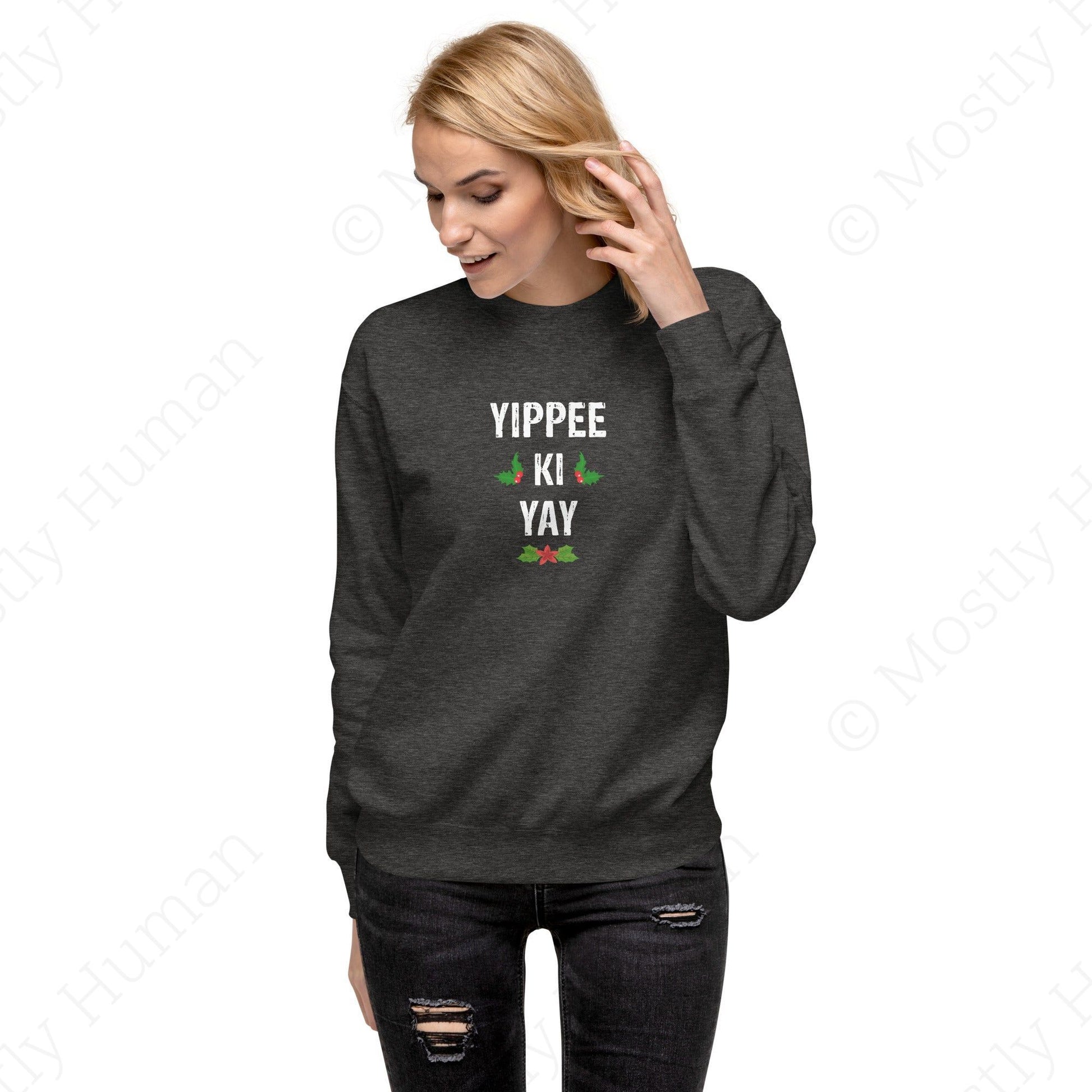 Yippee-Ki-Yay Christmas | Charcoal Heather Unisex | Mostly Human