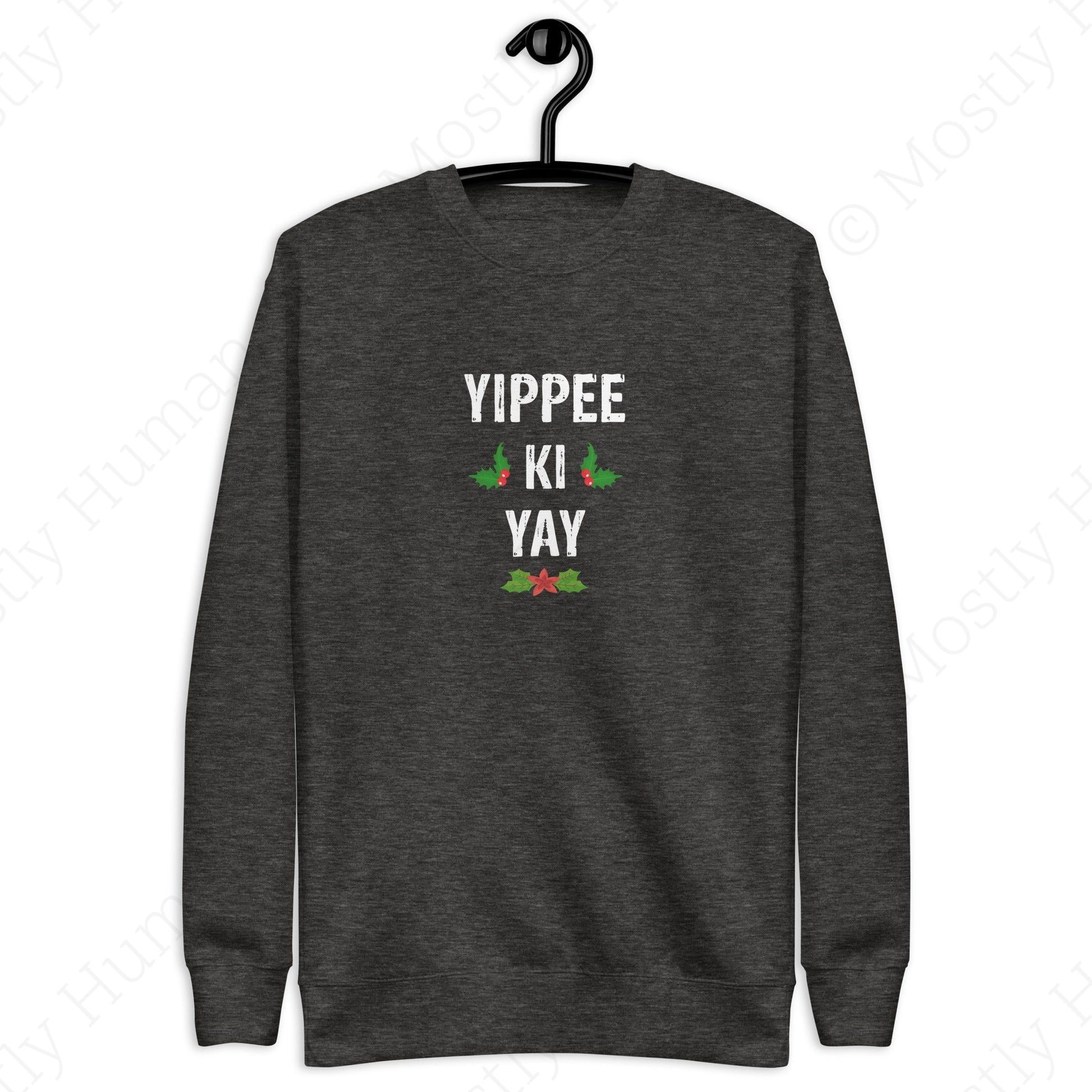 Yippee-Ki-Yay Christmas | Charcoal Heather Unisex | Mostly Human