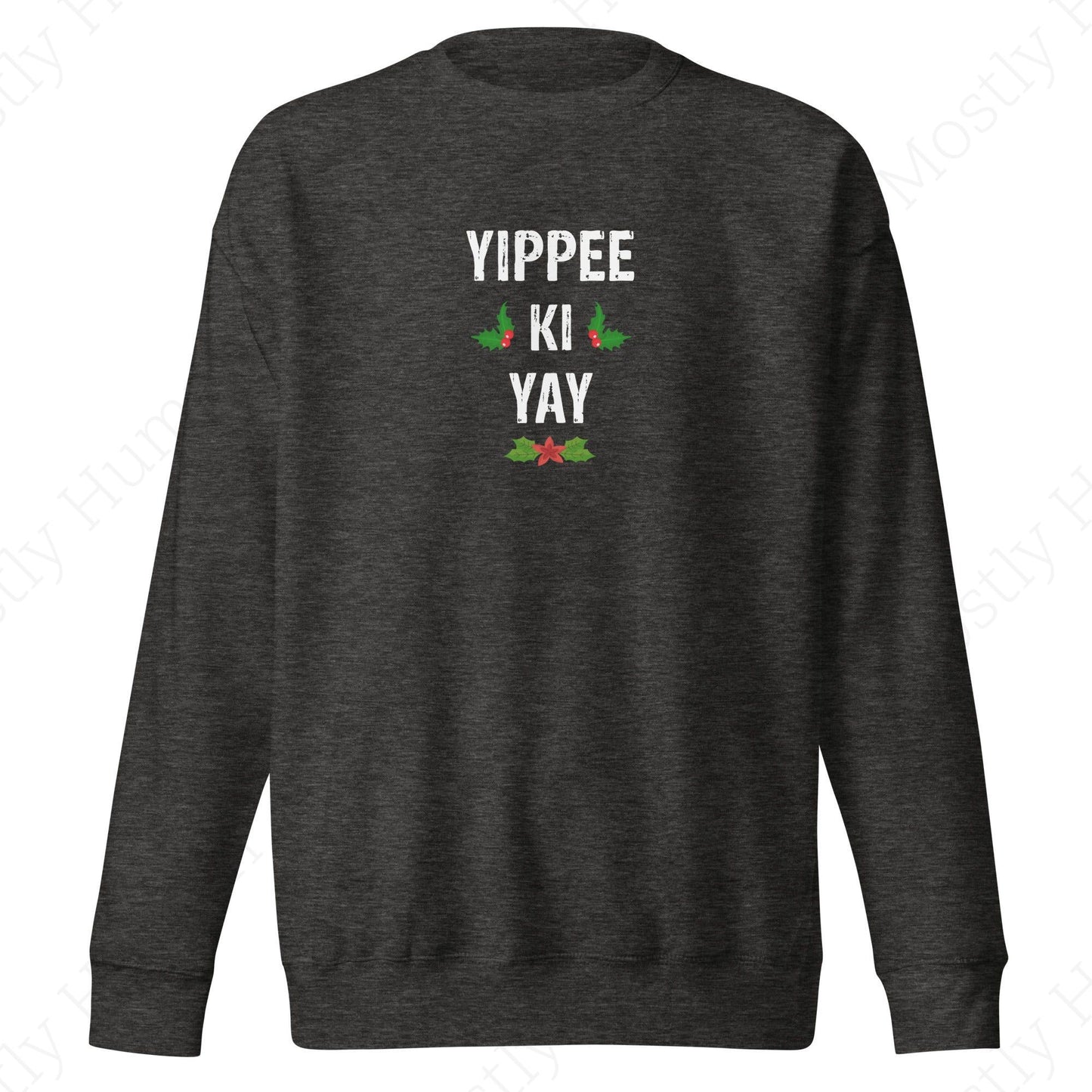 Yippee-Ki-Yay Christmas | Charcoal Heather Unisex | Mostly Human