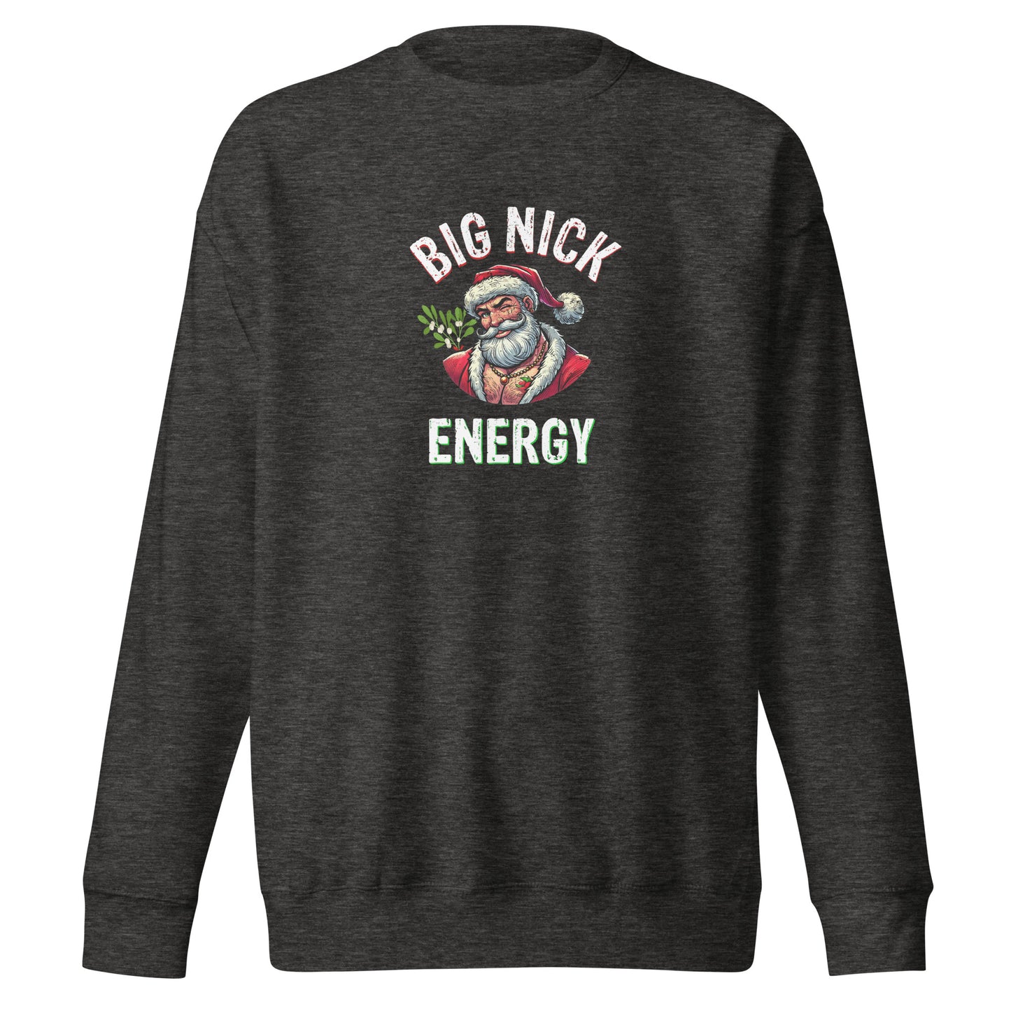 Big Nick Energy Christmas | Charcoal Heather Unisex | Mostly Human