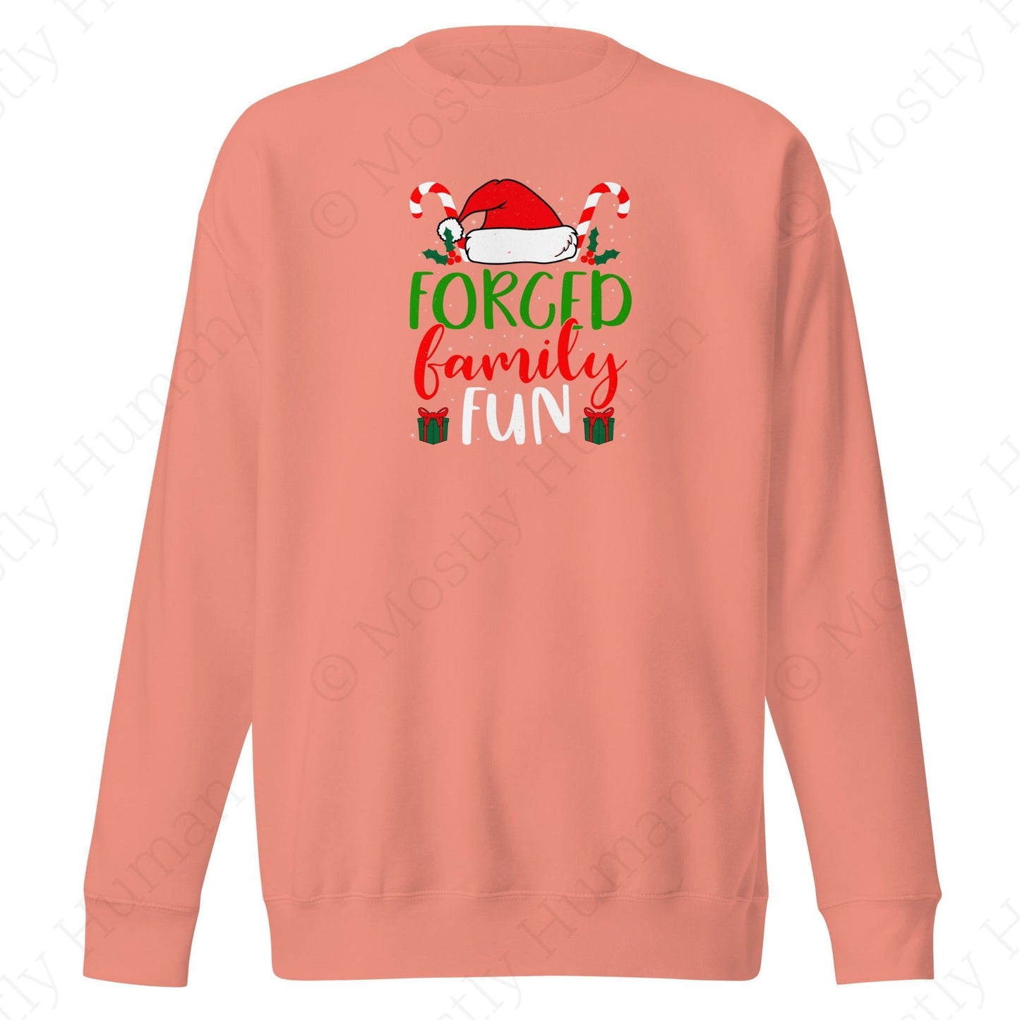 Forced Family Fun Christmas | Dusty Rose Unisex | Mostly Human