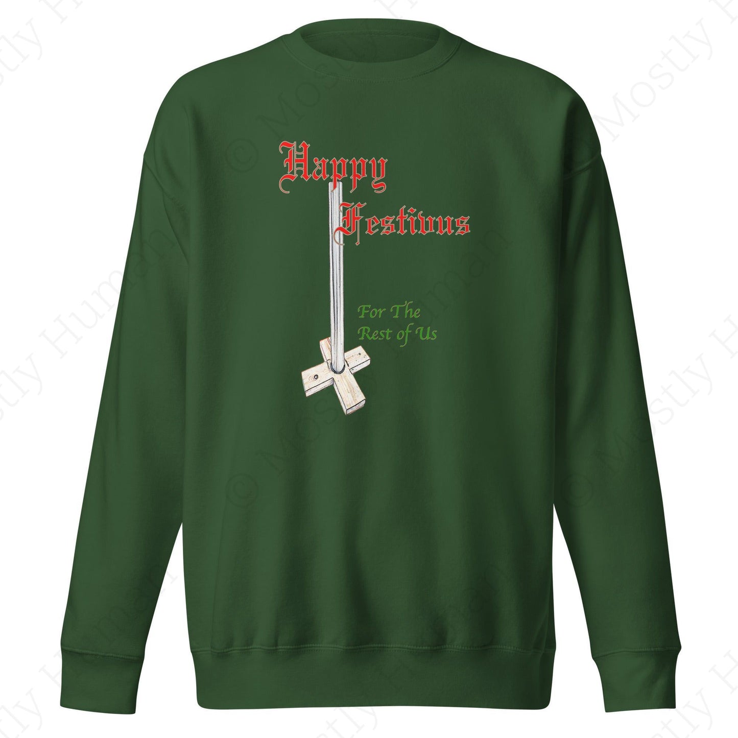 Happy Festivus | Forest Green Unisex | Mostly Human