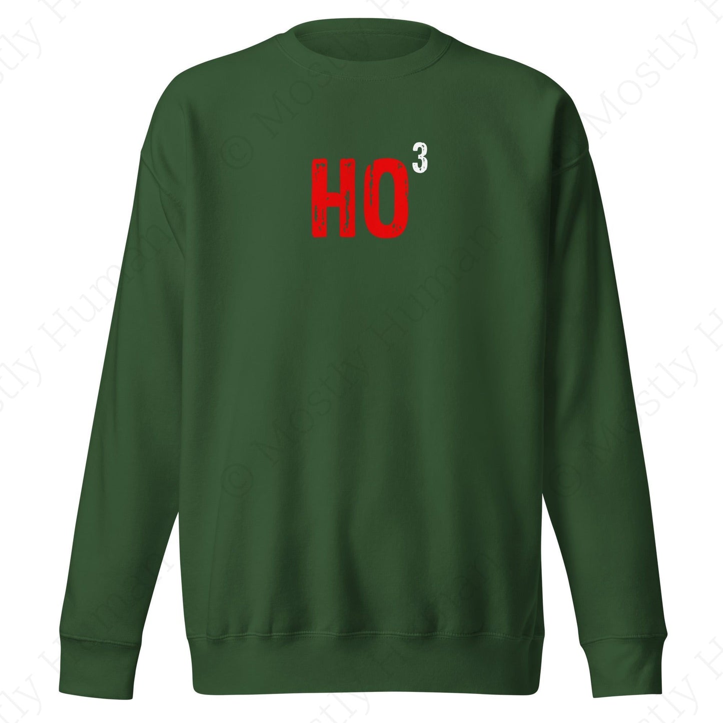 Ho-Cubed (Ho Ho Ho) | Forest Green Unisex | Mostly Human