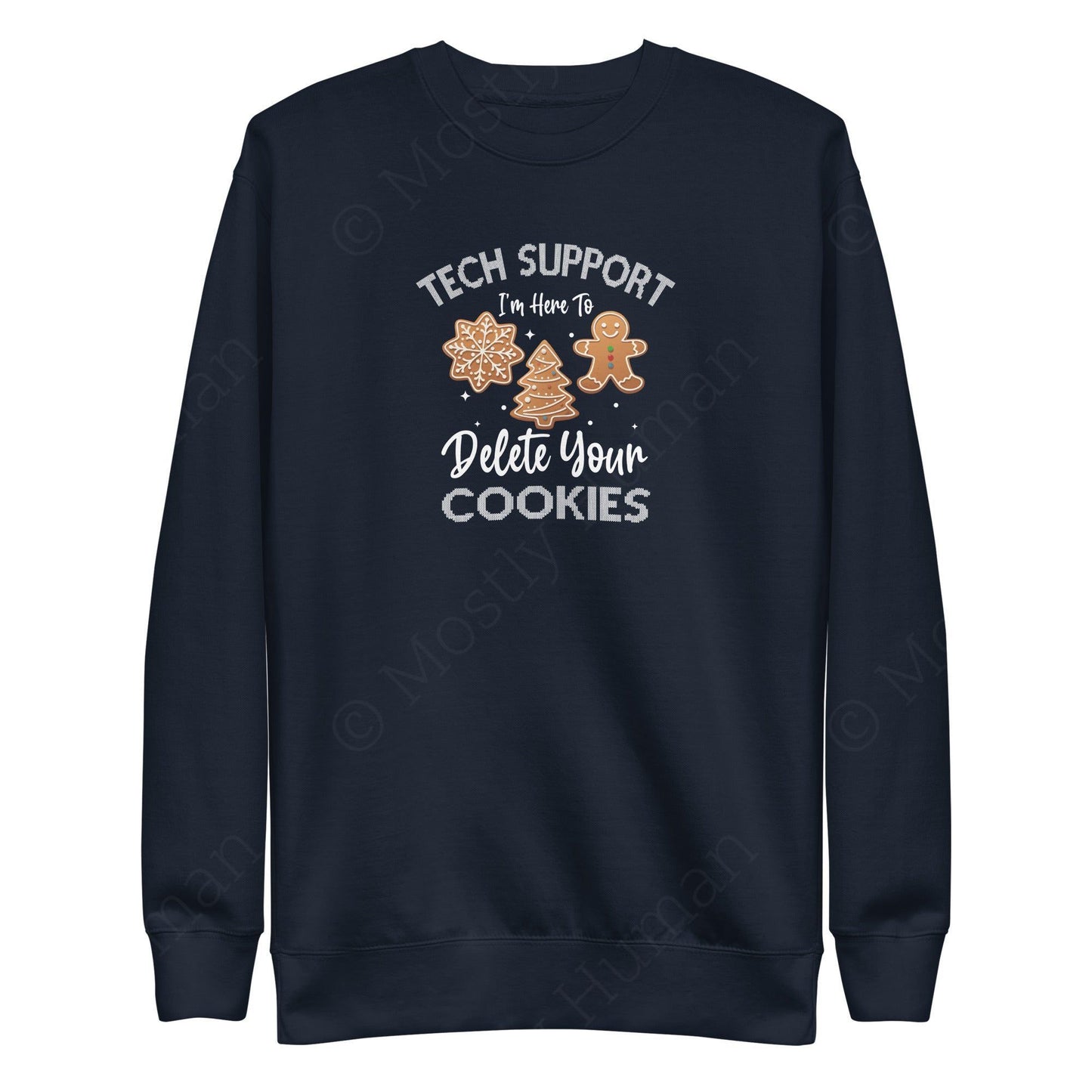 Tech Support Delete Your Cookies | Navy Blazer Unisex | Mostly Human