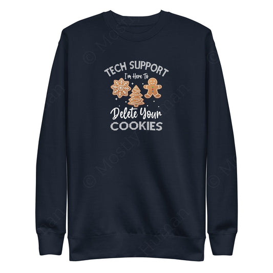 Tech Support Delete Your Cookies | Navy Blazer Unisex | Mostly Human