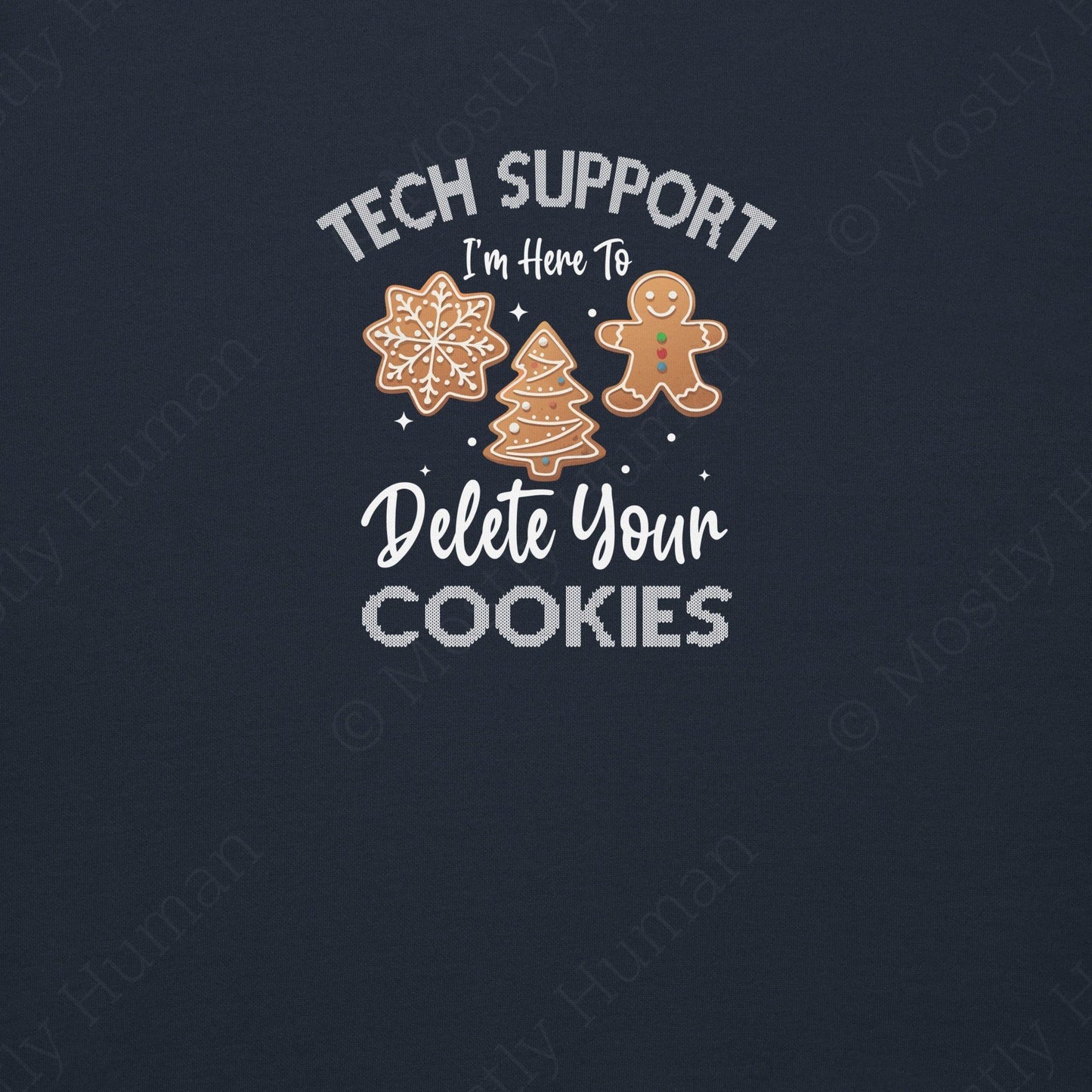 Tech Support Delete Your Cookies | Navy Blazer Unisex | Mostly Human