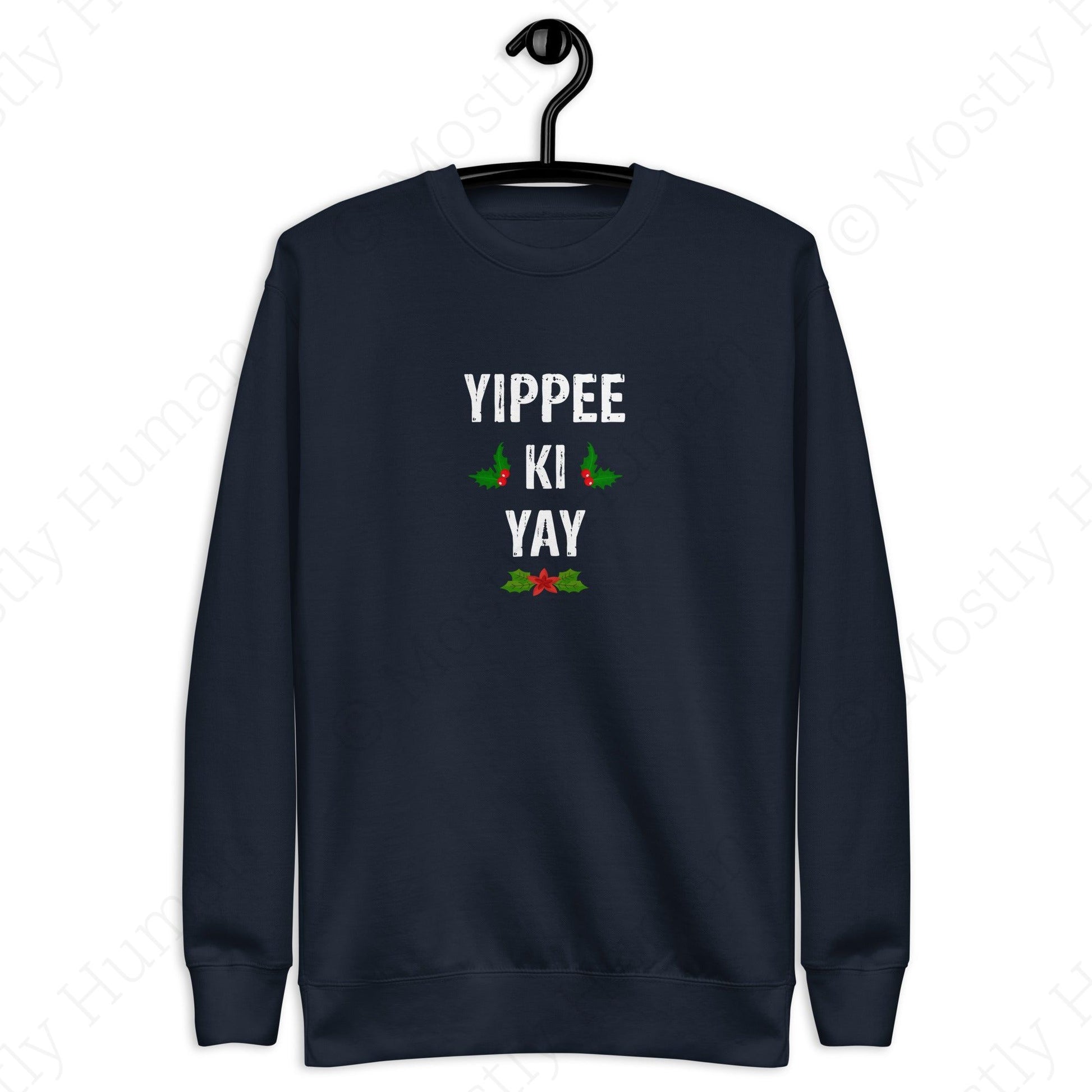 Yippee-Ki-Yay Christmas | Navy Blazer Unisex | Mostly Human