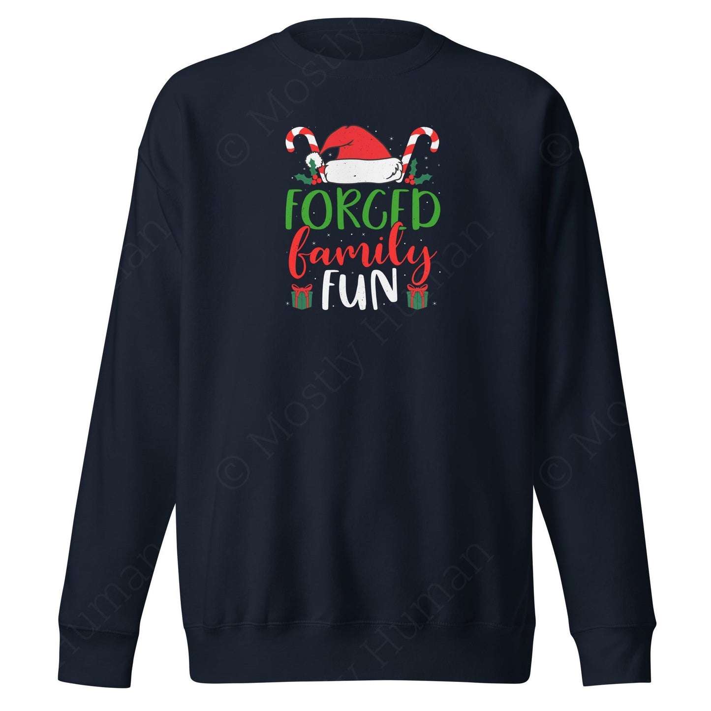 Forced Family Fun Christmas | Navy Blazer Unisex | Mostly Human