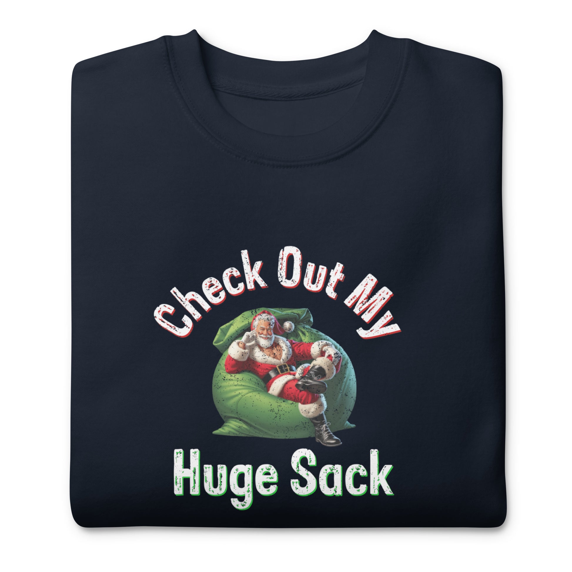 Check Out My Huge Sack Christmas | Navy Blazer Unisex | Mostly Human