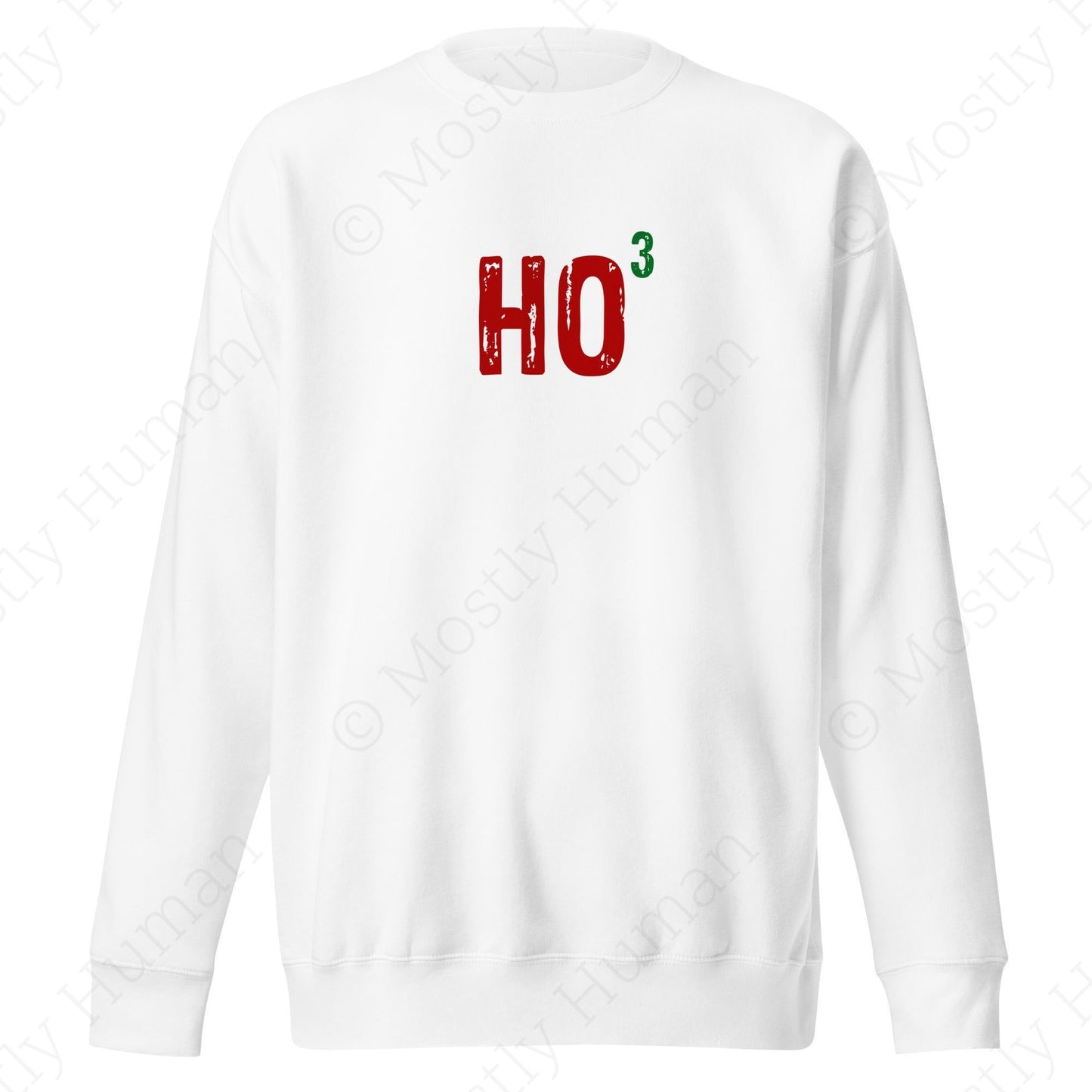 Ho-Cubed (Ho Ho Ho) | White Unisex | Mostly Human