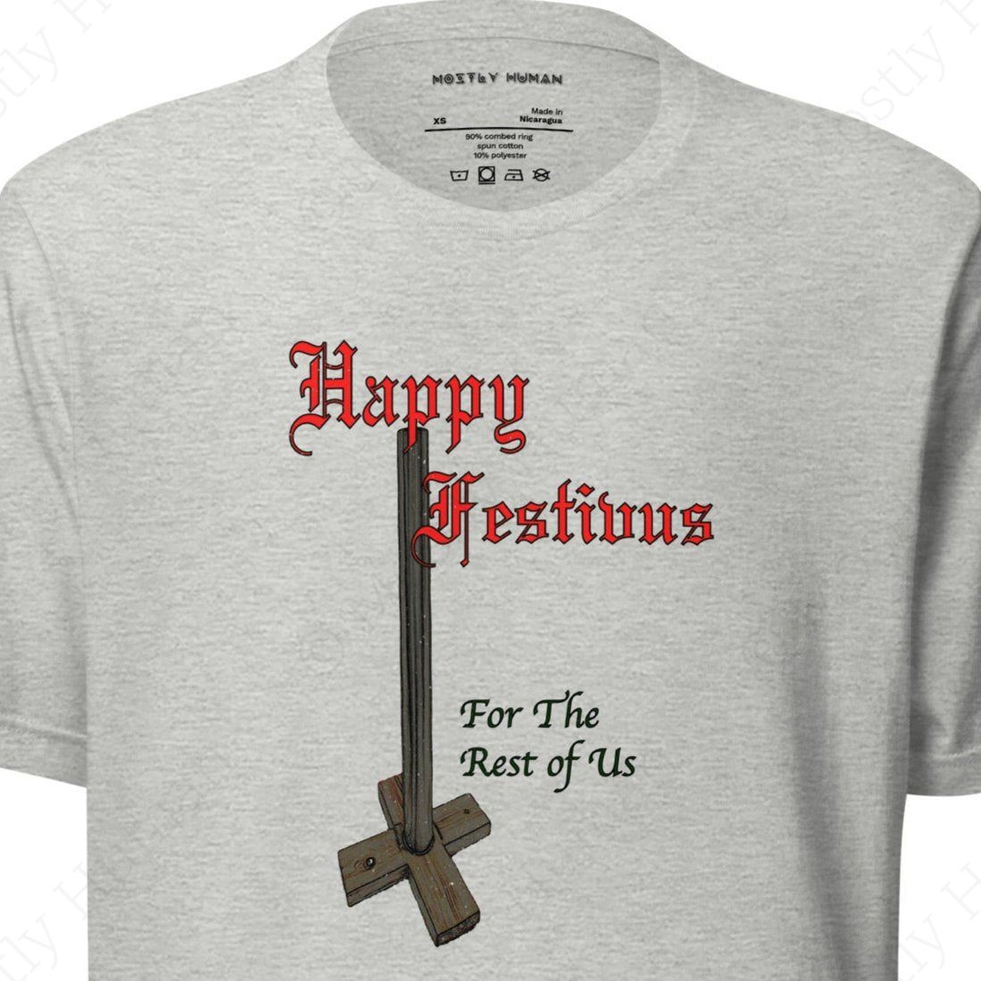 Happy Festivus | Athletic Heather Unisex | Mostly Human