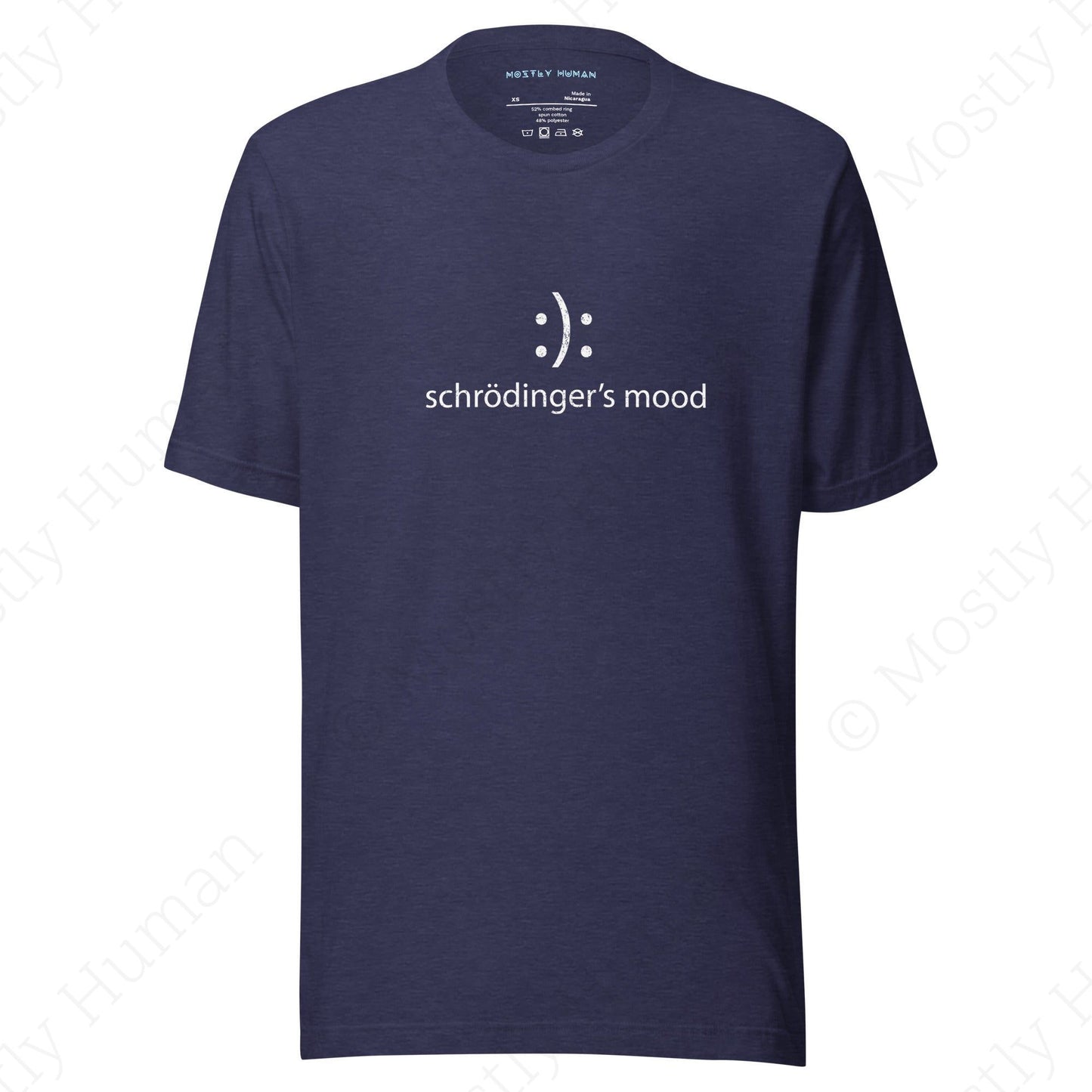 Schrödinger's Mood | Heather Midnight Navy Unisex | Mostly Human