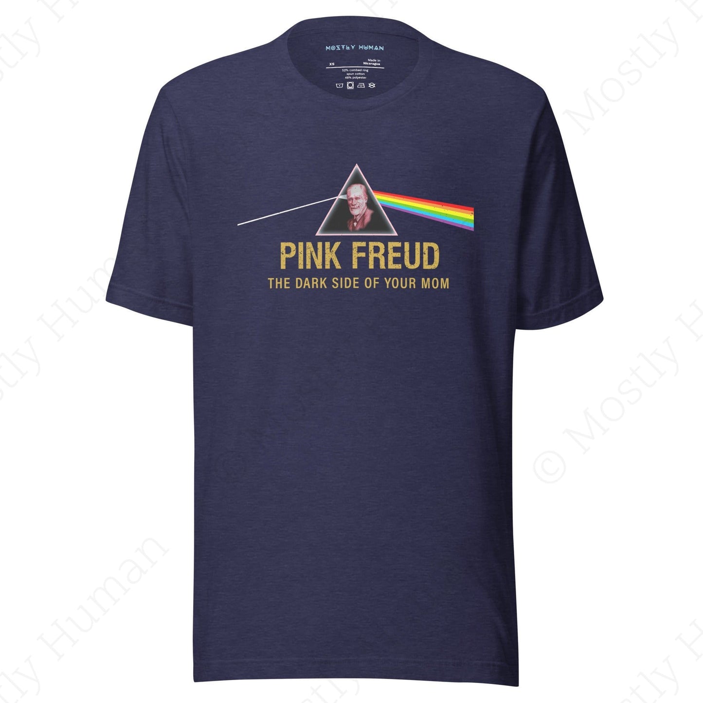 Pink Freud Mom | Heather Midnight Navy Unisex | Mostly Human