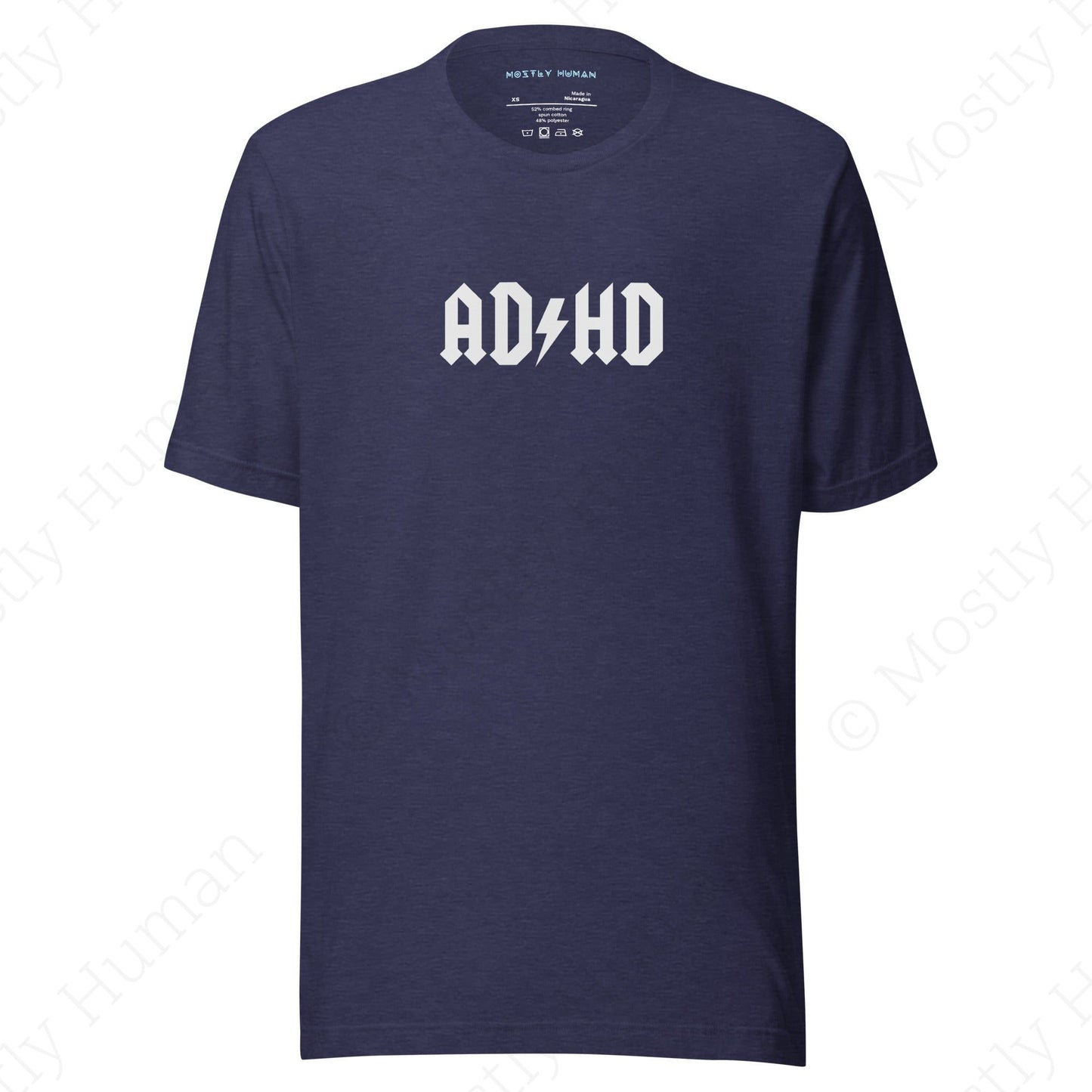 ADHD | Heather Midnight Navy Unisex | Mostly Human