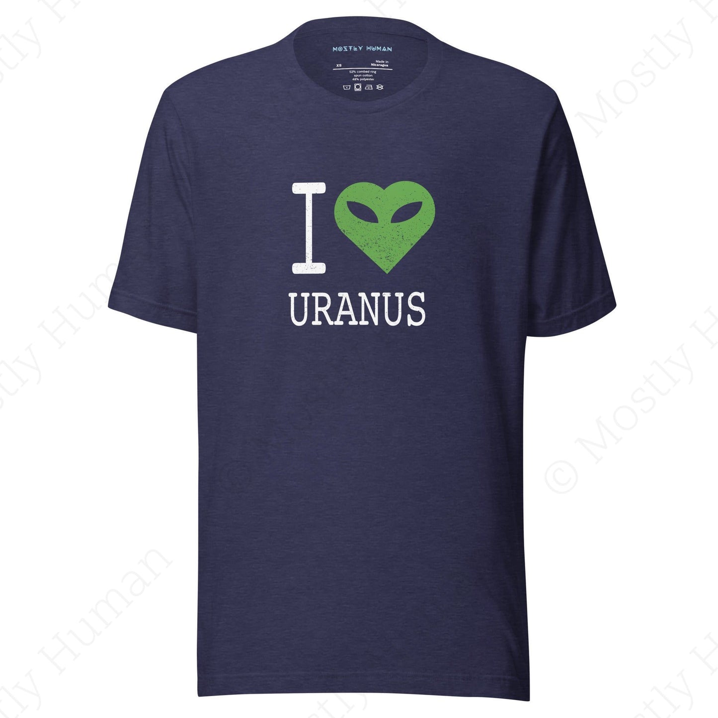 I Love Uranus | Heather Midnight Navy Unisex | Mostly Human