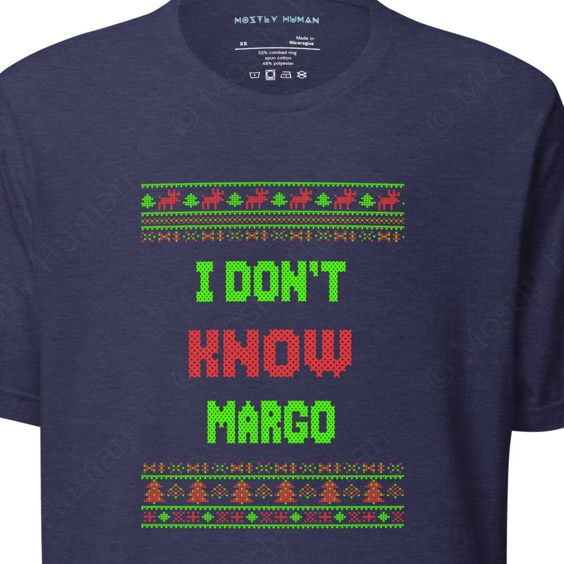 I Don't Know Margo | Heather Midnight Navy Unisex | Mostly Human