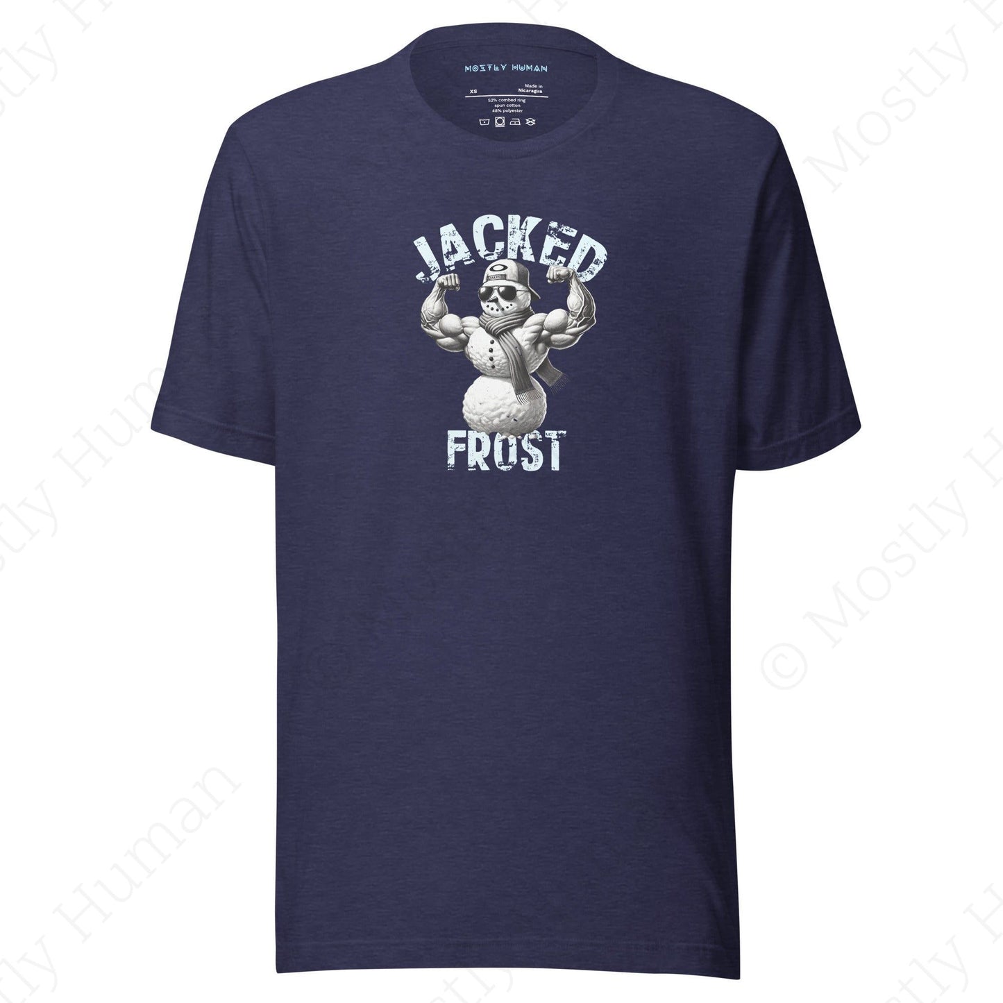 Jacked Frost | Heather Midnight Navy Unisex | Mostly Human