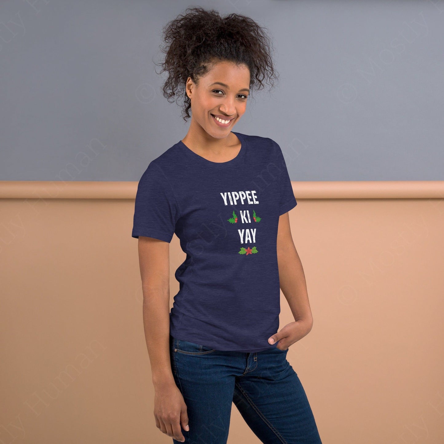 Yippee-Ki-Yay Christmas | Black Heather Unisex | Mostly Human