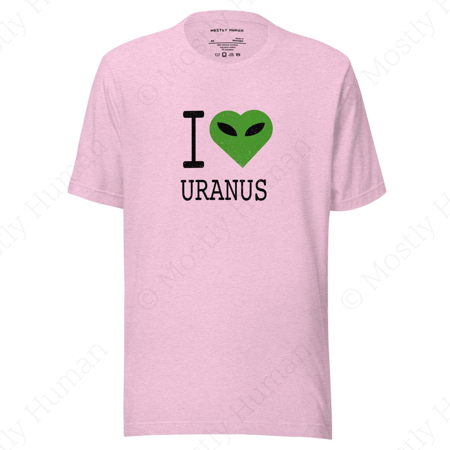 I Love Uranus | Heather Prism Lilac Unisex | Mostly Human