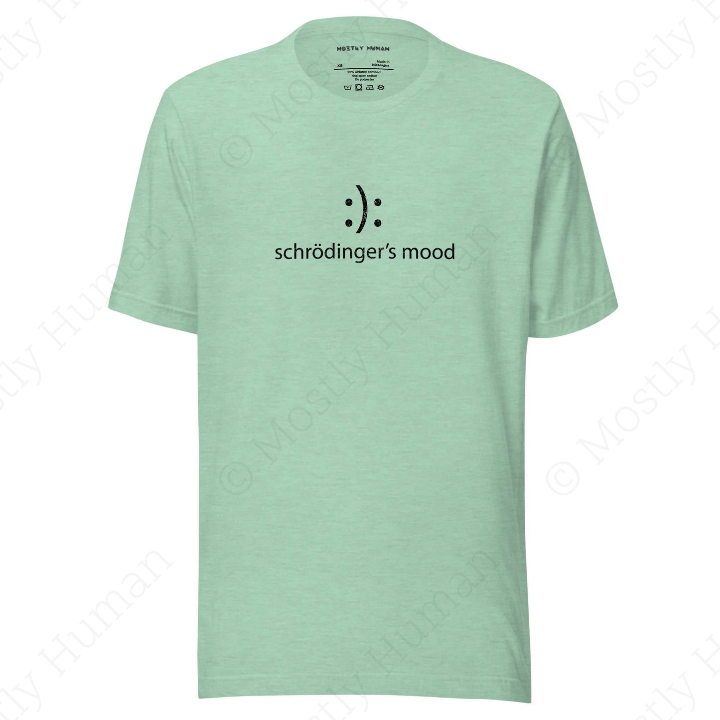 Schrödinger's Mood | Heather Prism Mint Unisex | Mostly Human