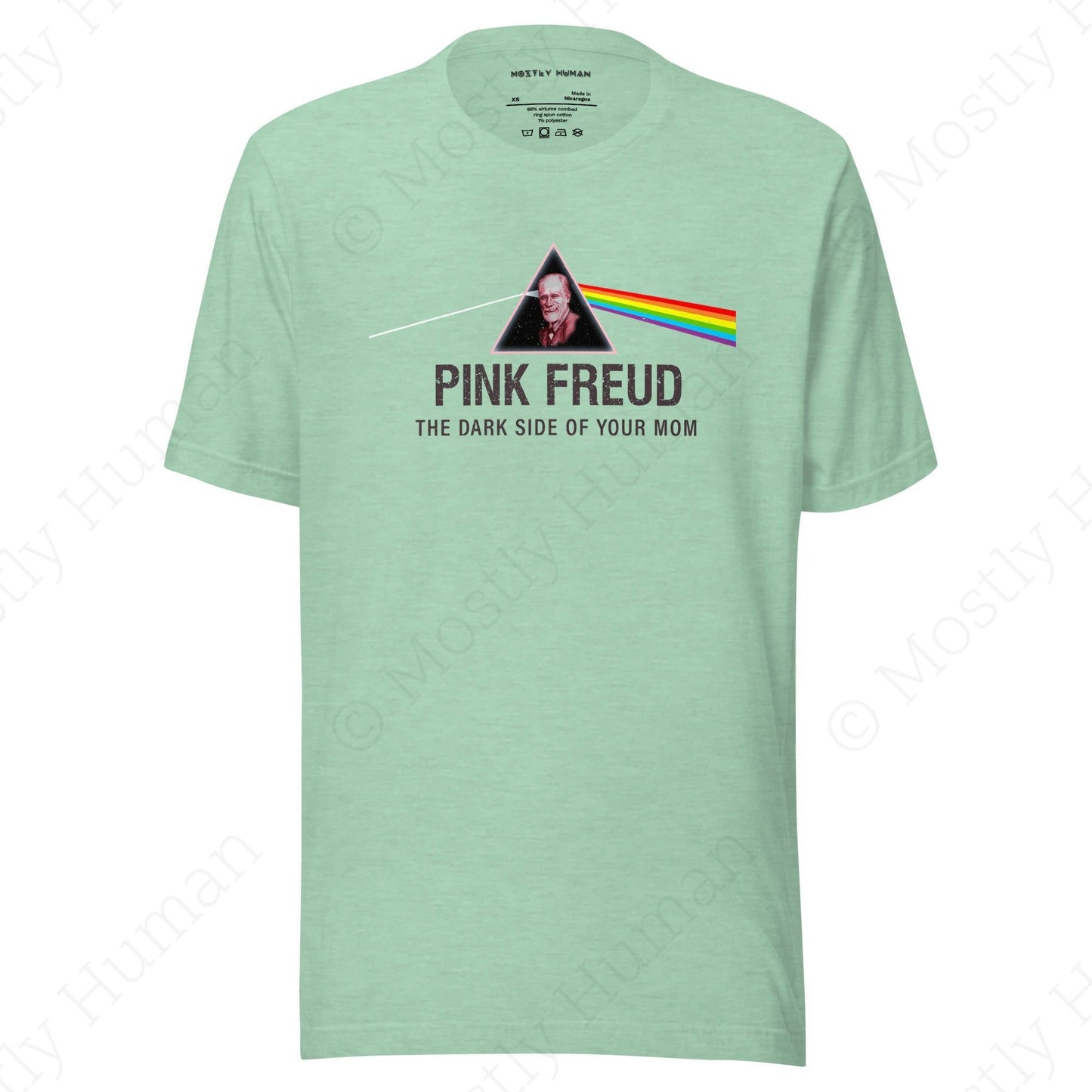 Pink Freud Mom | Heather Prism Mint Unisex | Mostly Human