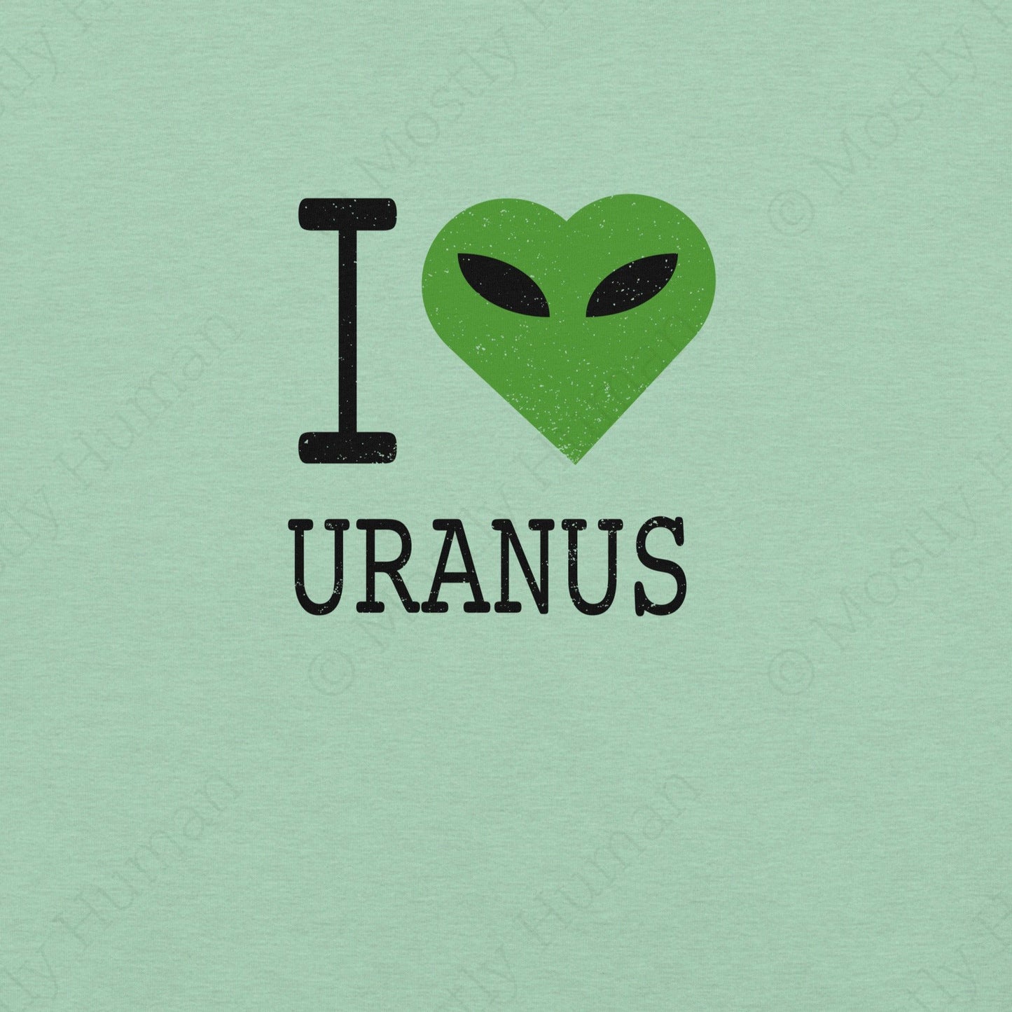 I Love Uranus | Heather Prism Peach Unisex | Mostly Human