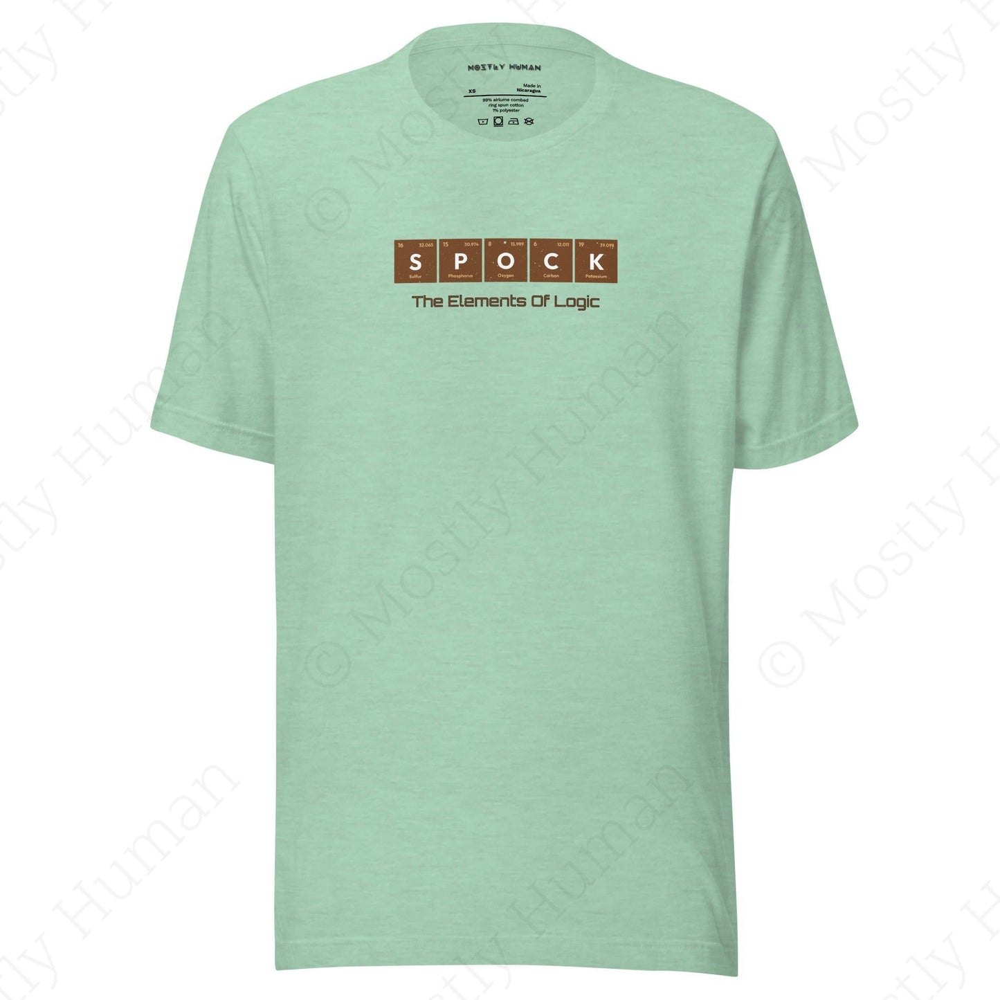 S-P-O-C-K Elements of Logic | Heather Prism Mint Unisex | Mostly Human