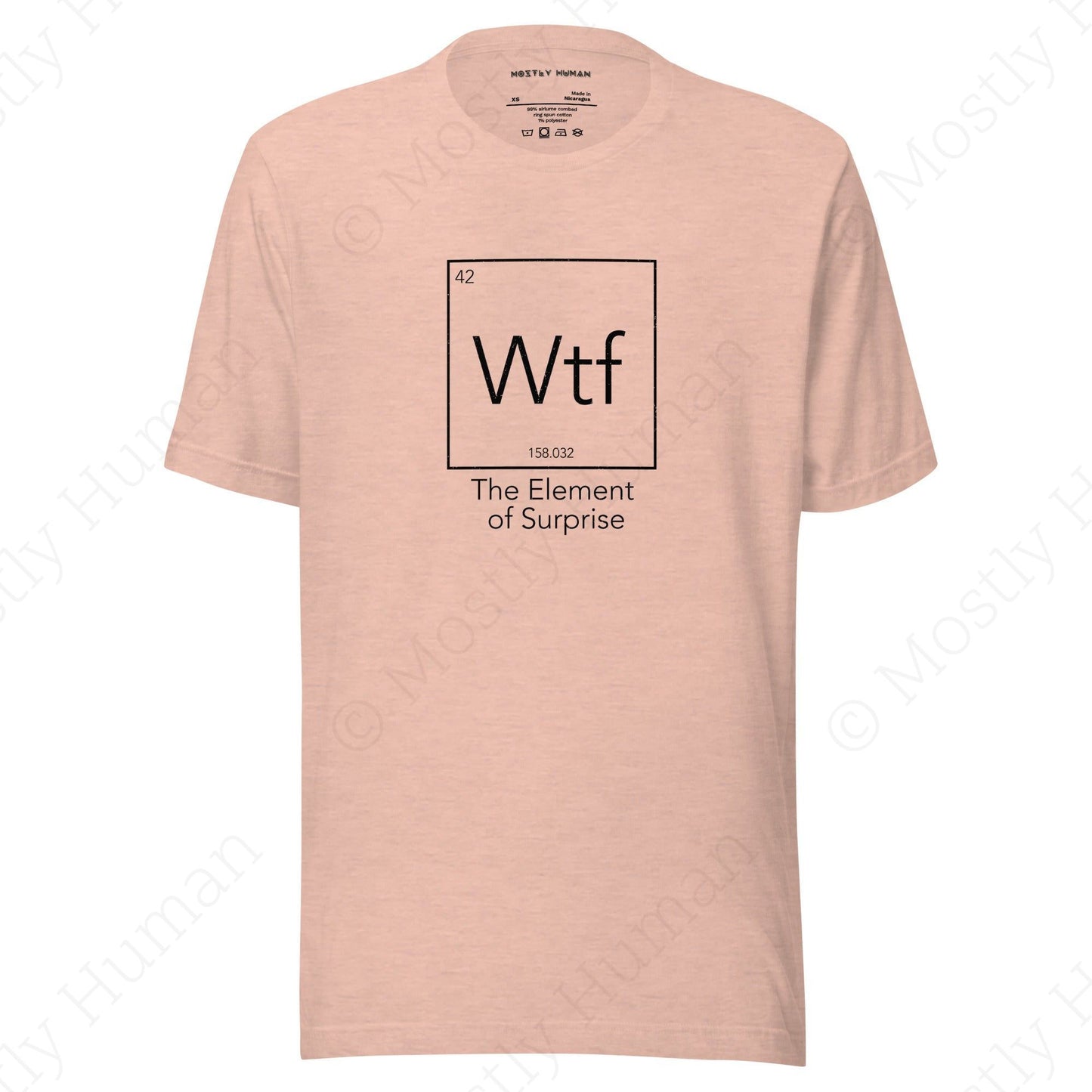 WTF | Heather Prism Peach Unisex | Mostly Human