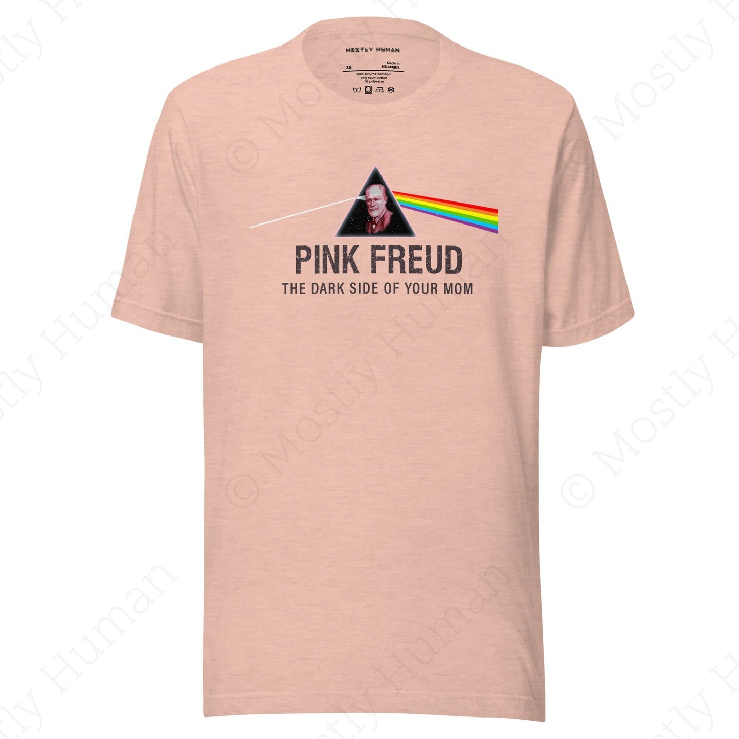 Pink Freud Mom | Heather Prism Peach Unisex | Mostly Human