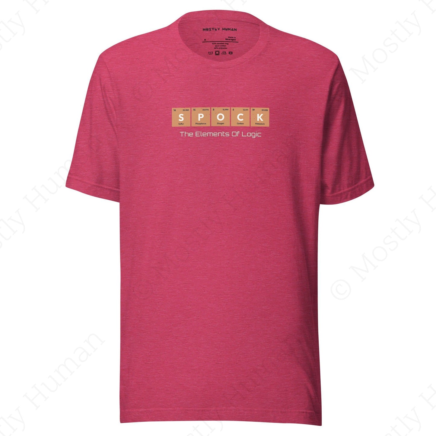 S-P-O-C-K Elements of Logic | Heather Raspberry Unisex | Mostly Human