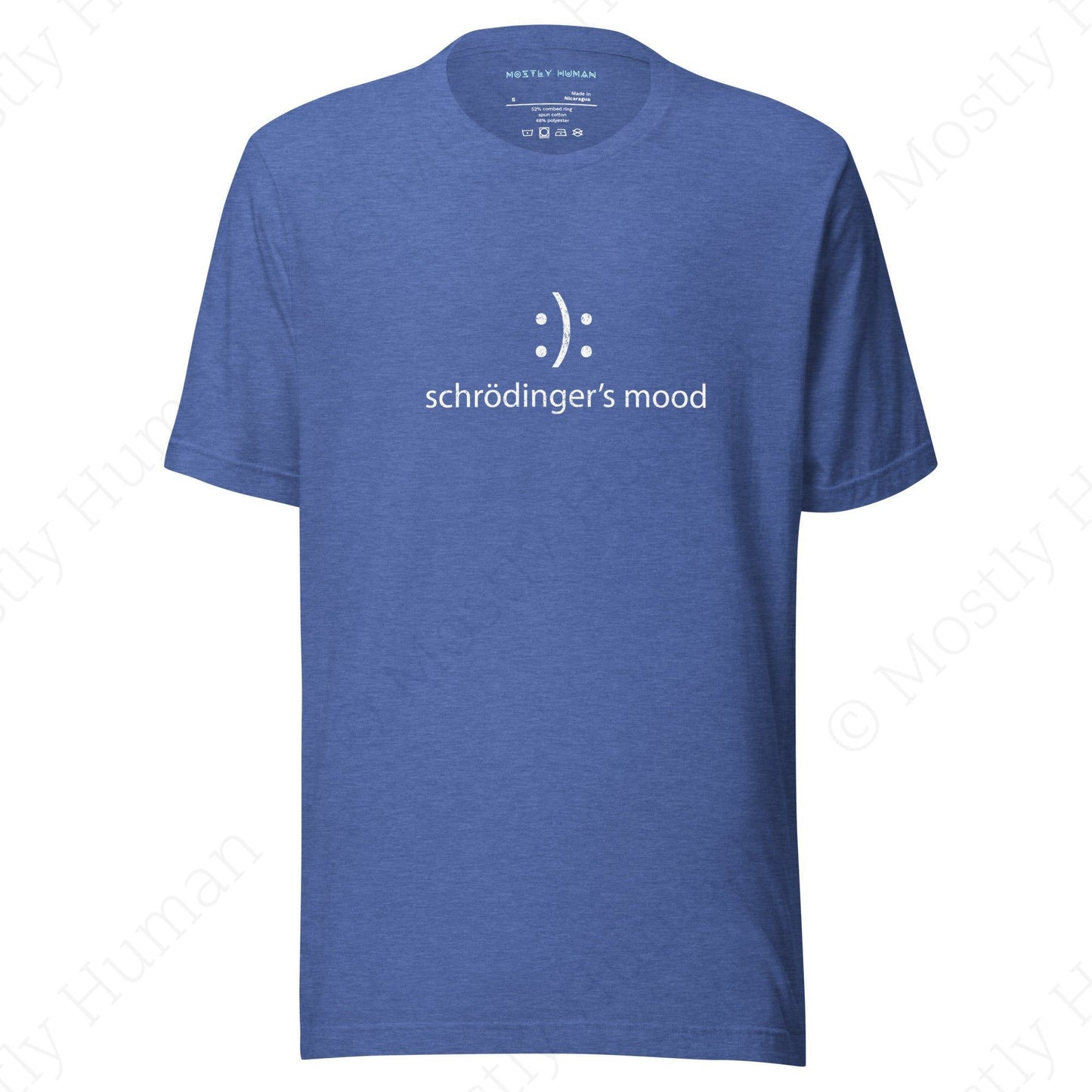 Schrödinger's Mood | Heather True Royal Unisex | Mostly Human