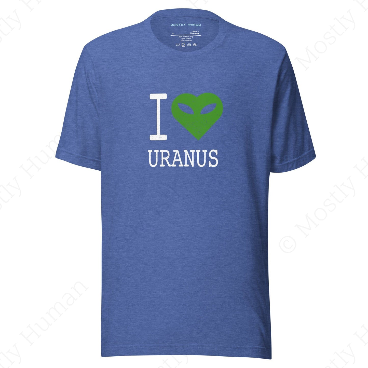 I Love Uranus | Heather True Royal Unisex | Mostly Human