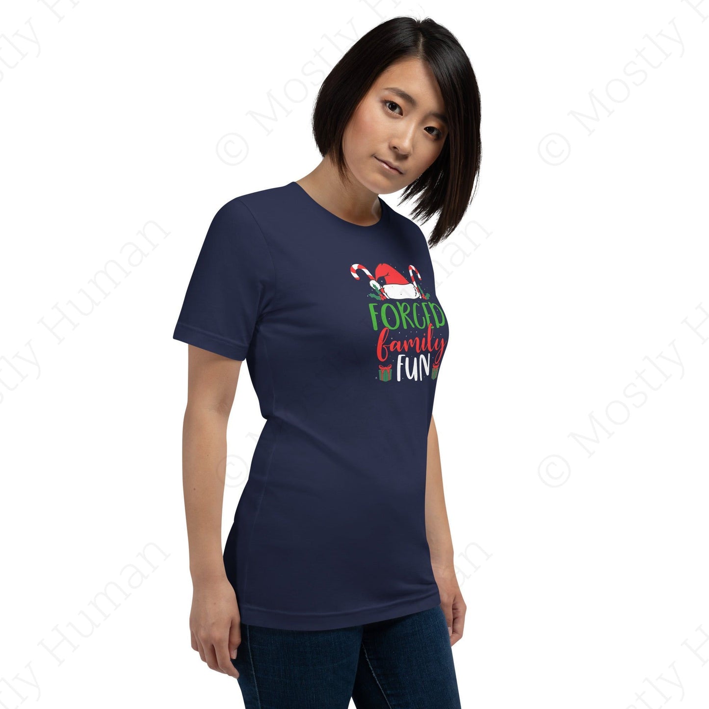 Forced Family Fun Christmas | Navy Unisex | Mostly Human