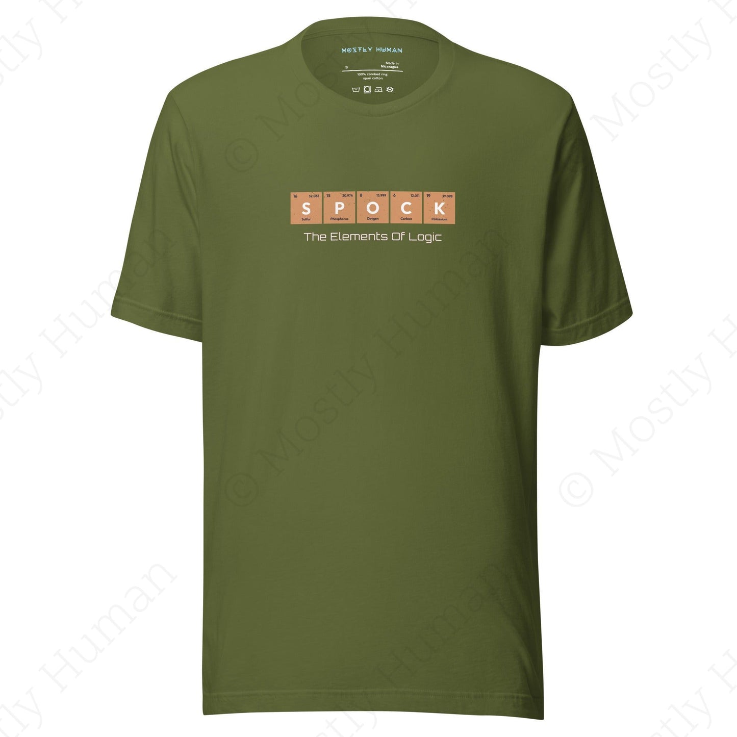 S-P-O-C-K Elements of Logic | Olive Unisex | Mostly Human