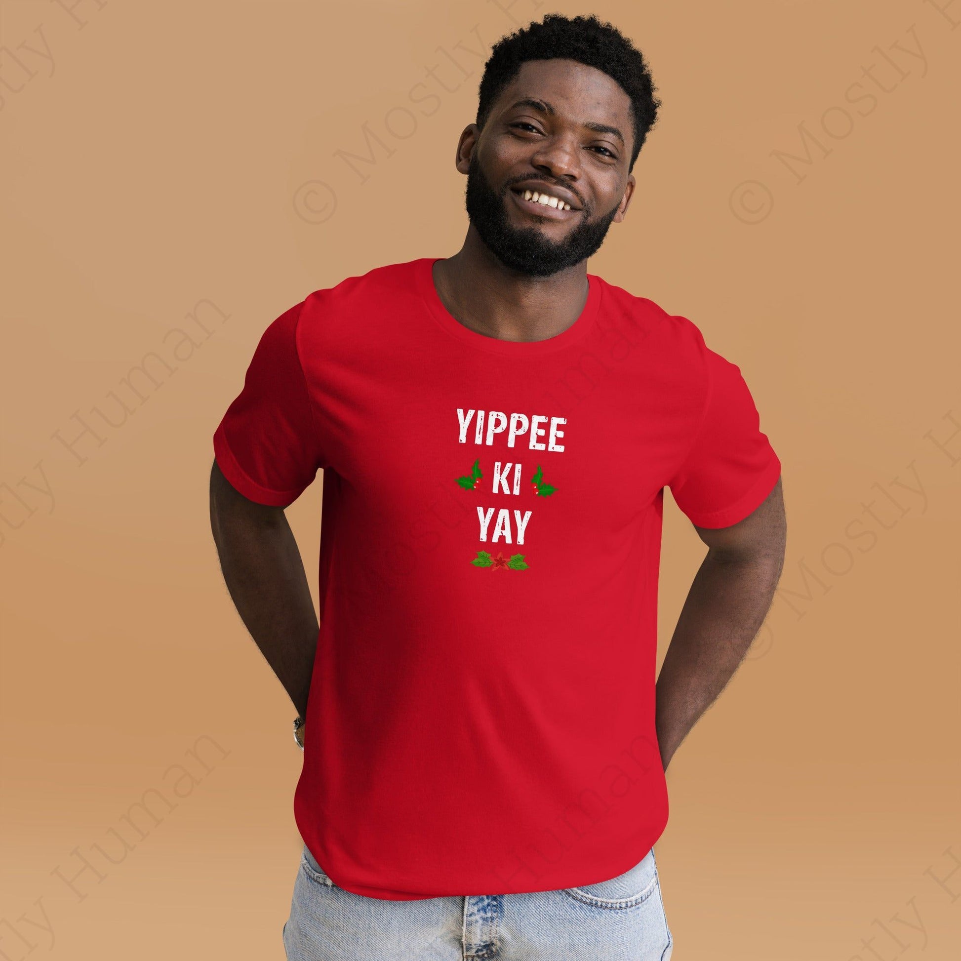 Yippee-Ki-Yay Christmas | Red Unisex | Mostly Human