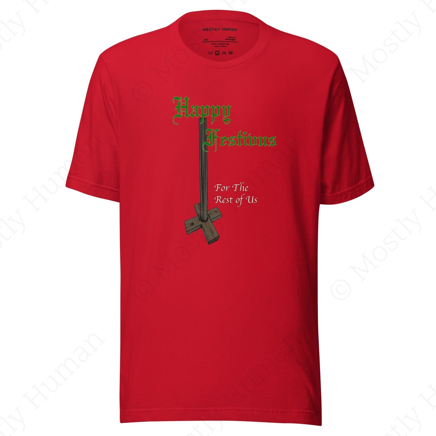 Happy Festivus | Red Unisex | Mostly Human