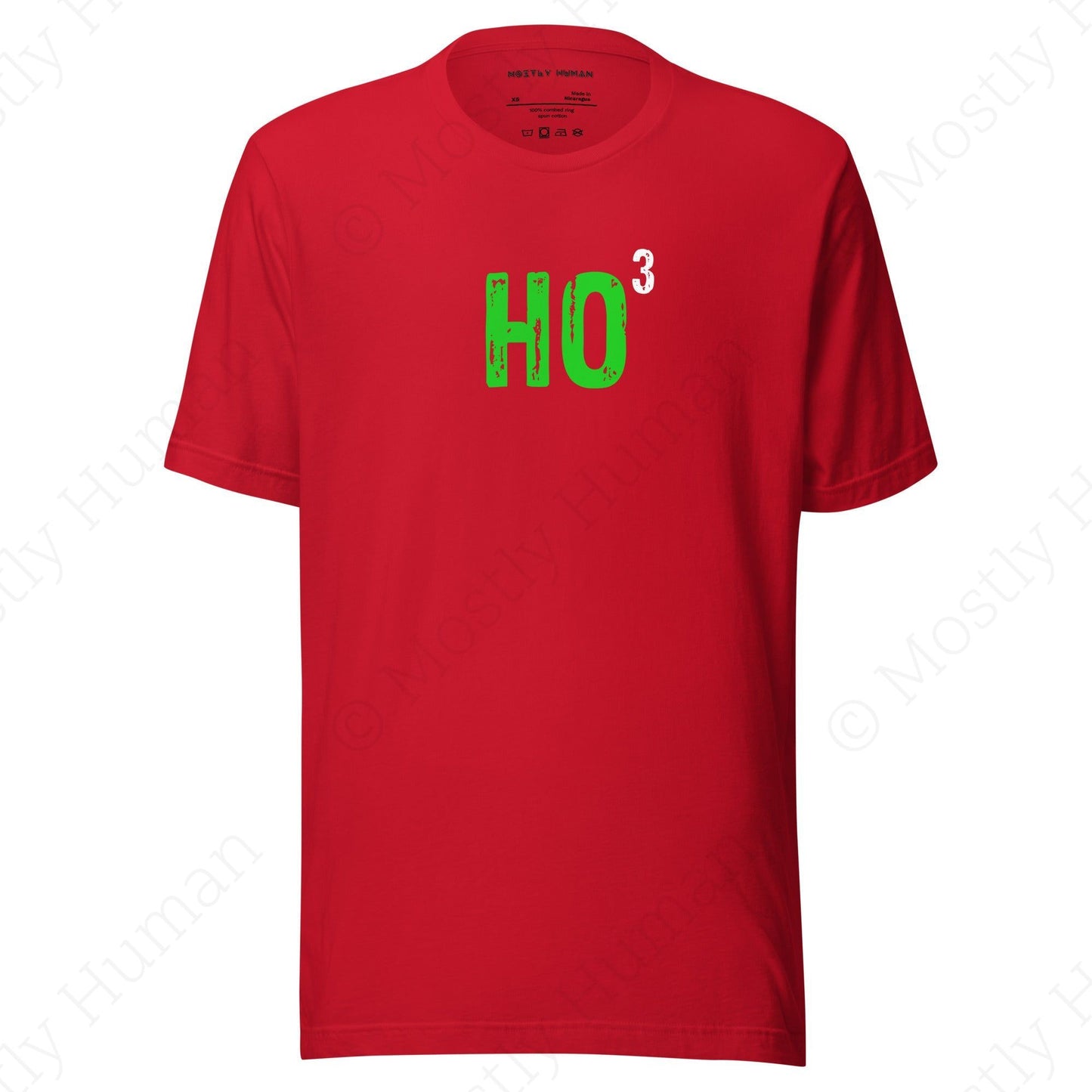 Ho-Cubed (Ho Ho Ho) | Red Unisex | Mostly Human