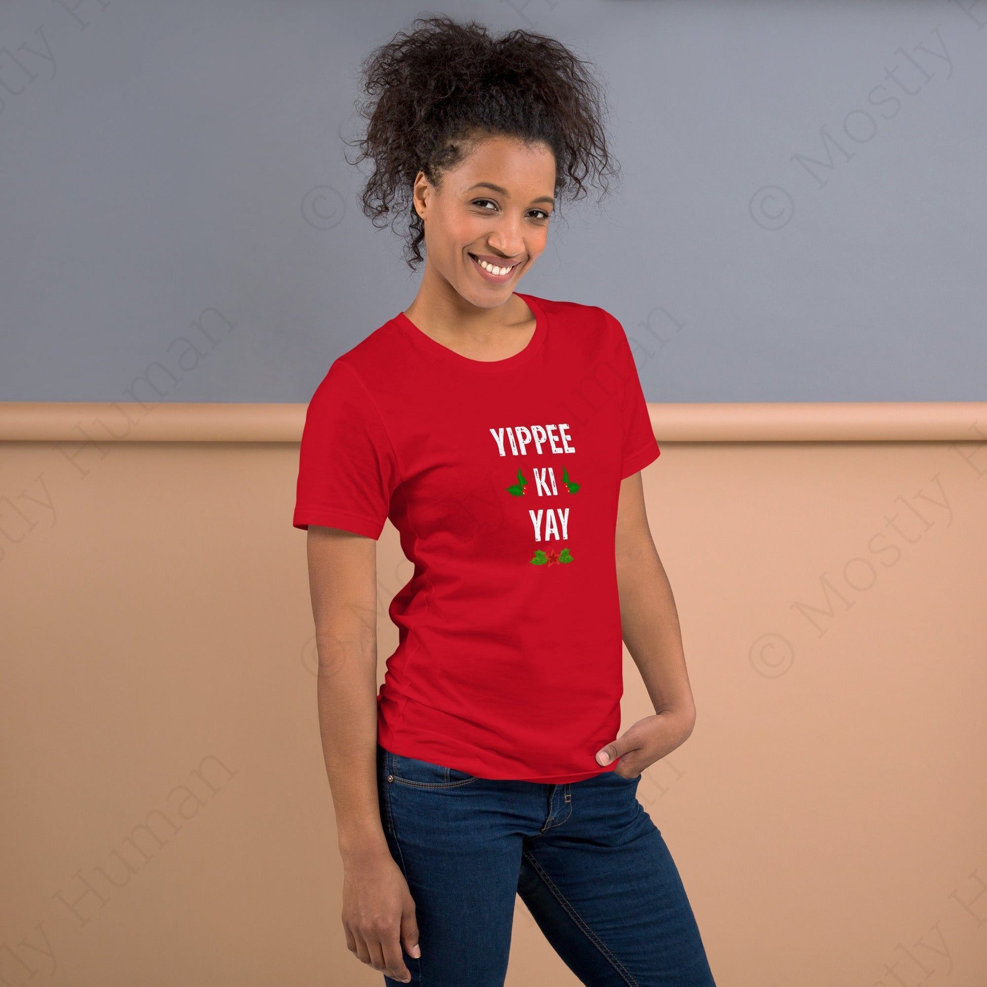 Yippee-Ki-Yay Christmas | Red Unisex | Mostly Human