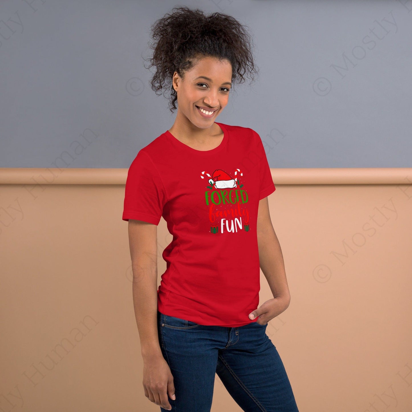 Forced Family Fun Christmas | Red Unisex | Mostly Human