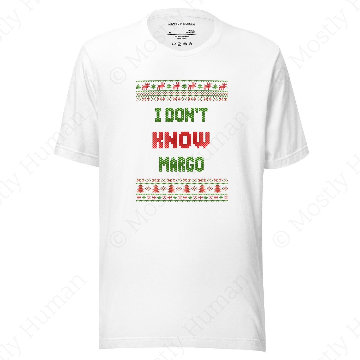 I Don't Know Margo | White Unisex | Mostly Human