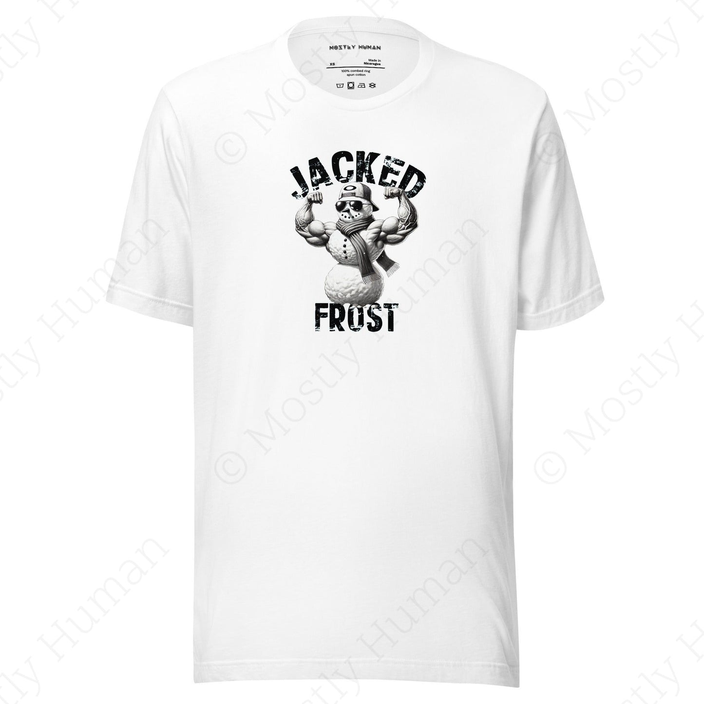 Jacked Frost | White Unisex | Mostly Human