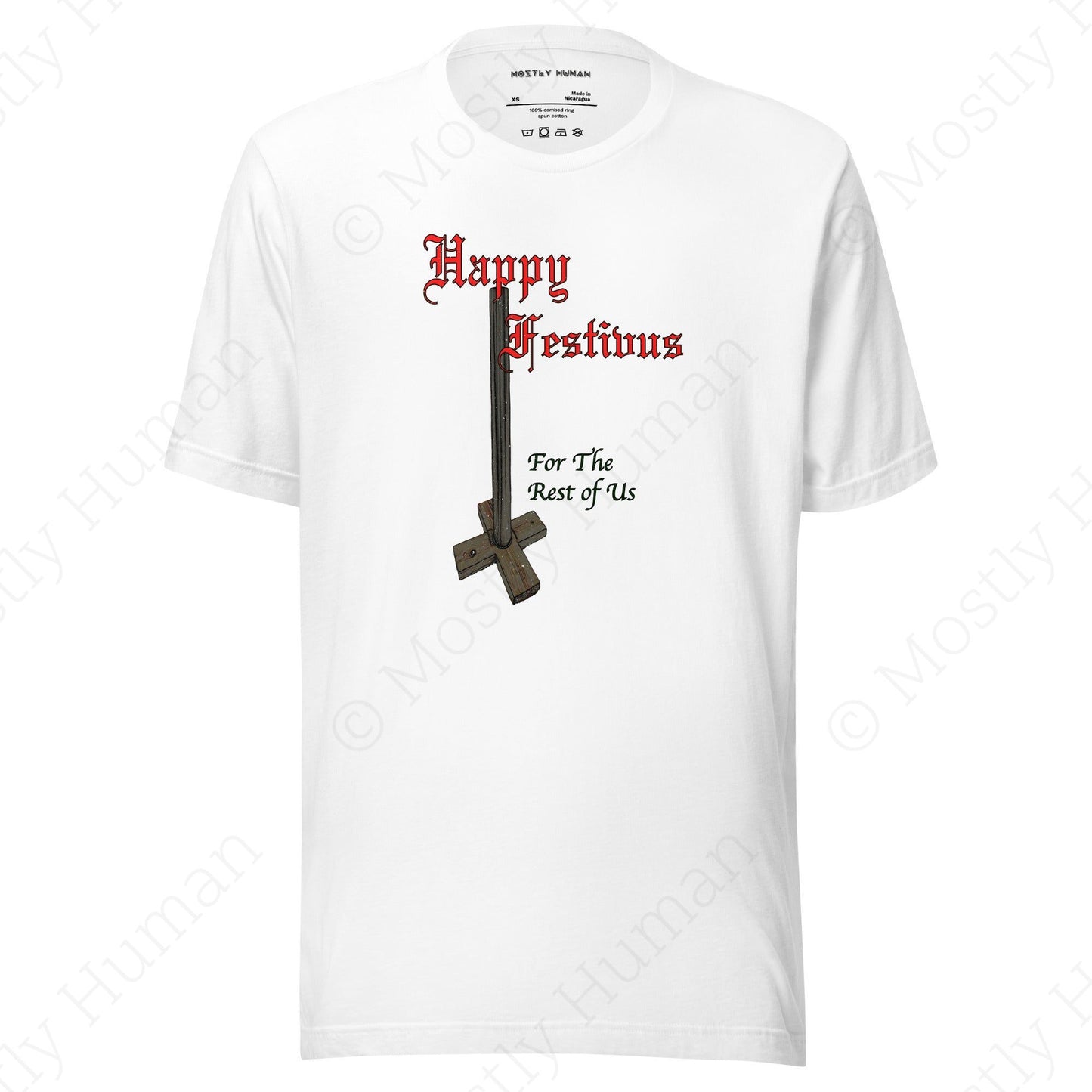 Happy Festivus | White Unisex | Mostly Human