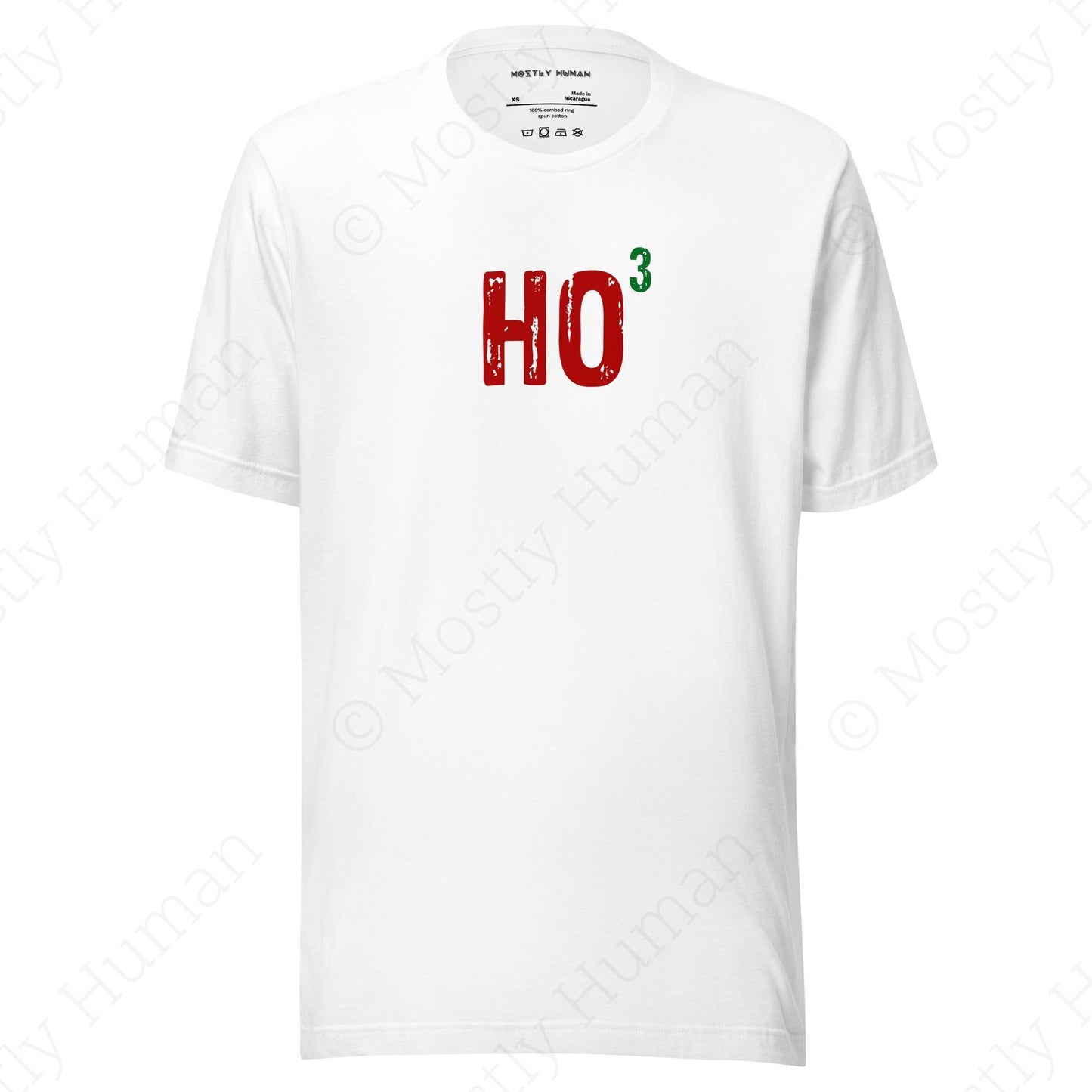 Ho-Cubed (Ho Ho Ho) | White Unisex | Mostly Human