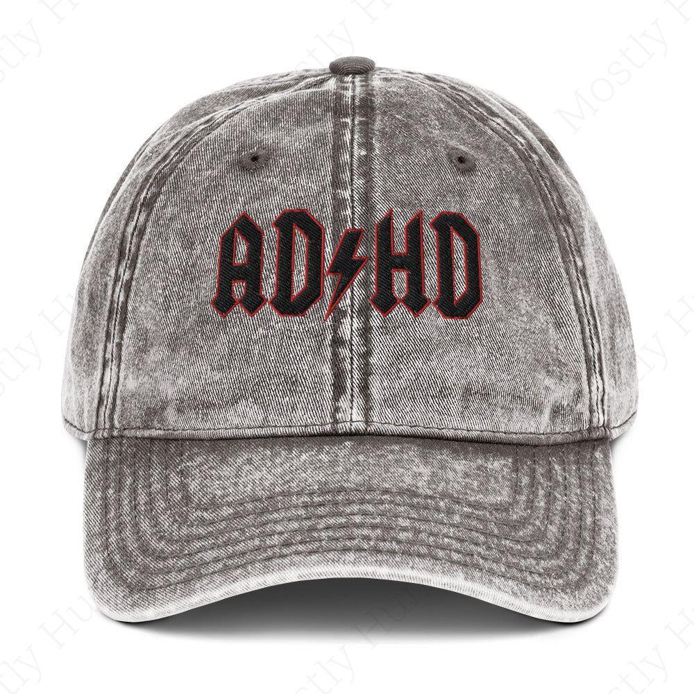 ADHD Vintage | Charcoal Gray | Mostly Human