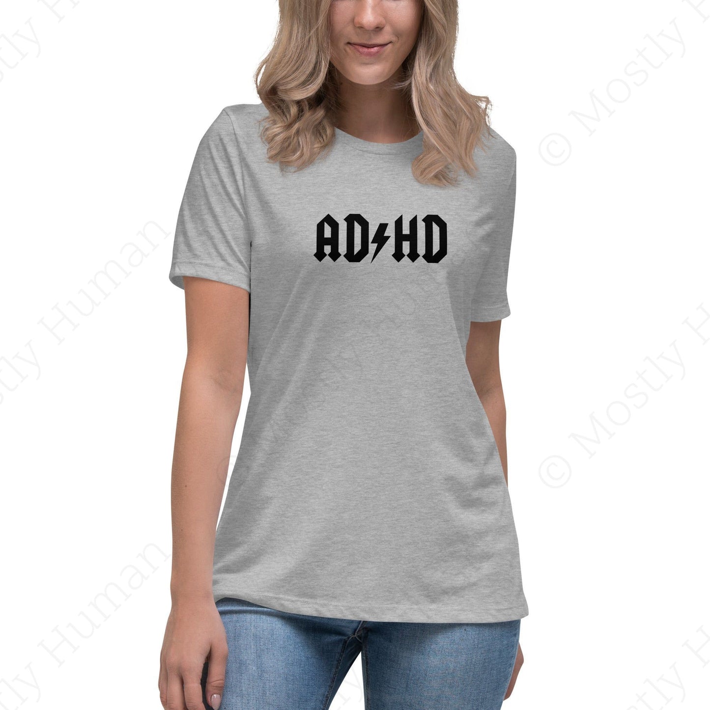 ADHD | Athletic Heather Female | Mostly Human