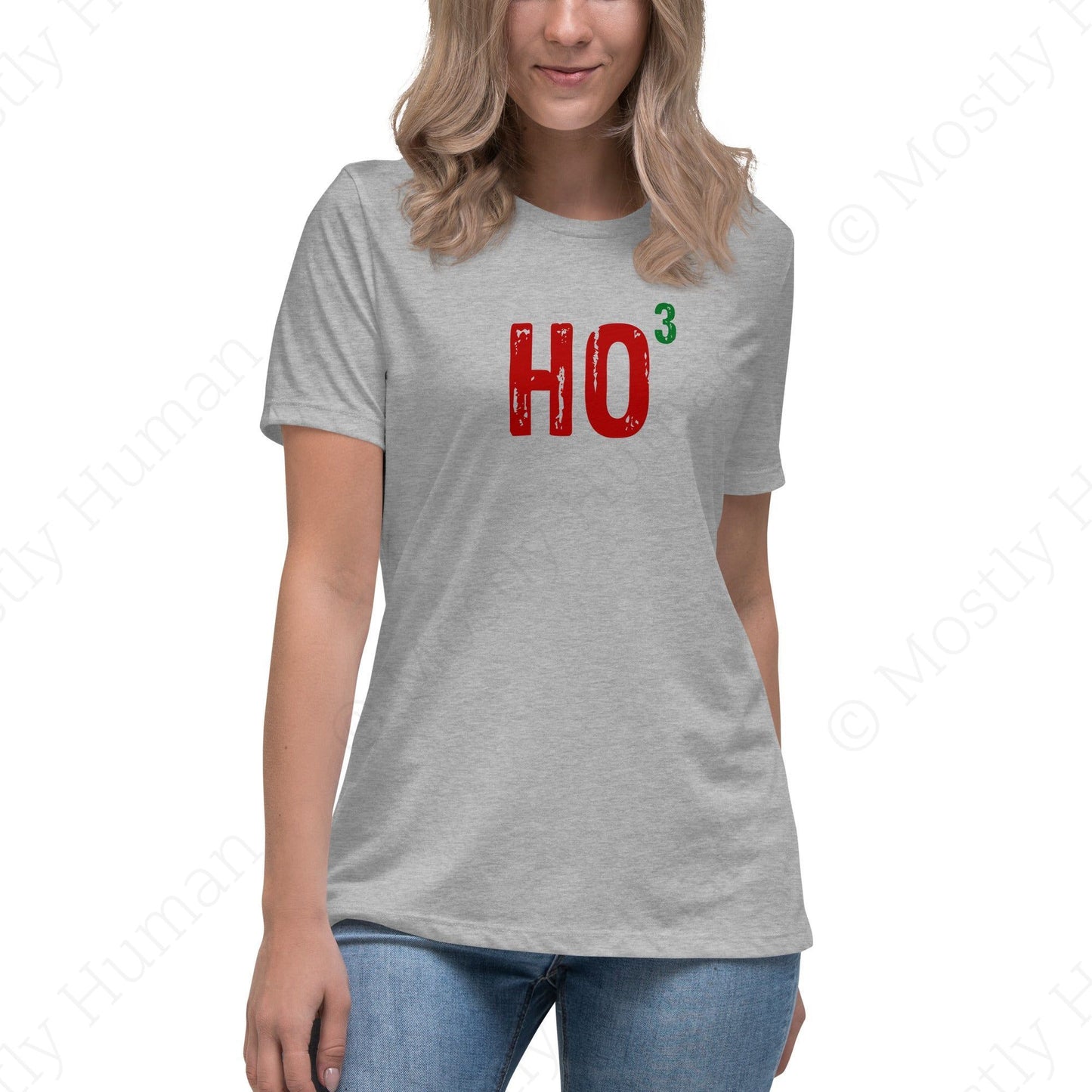 Ho-Cubed (Ho Ho Ho) | Athletic Heather Female | Mostly Human