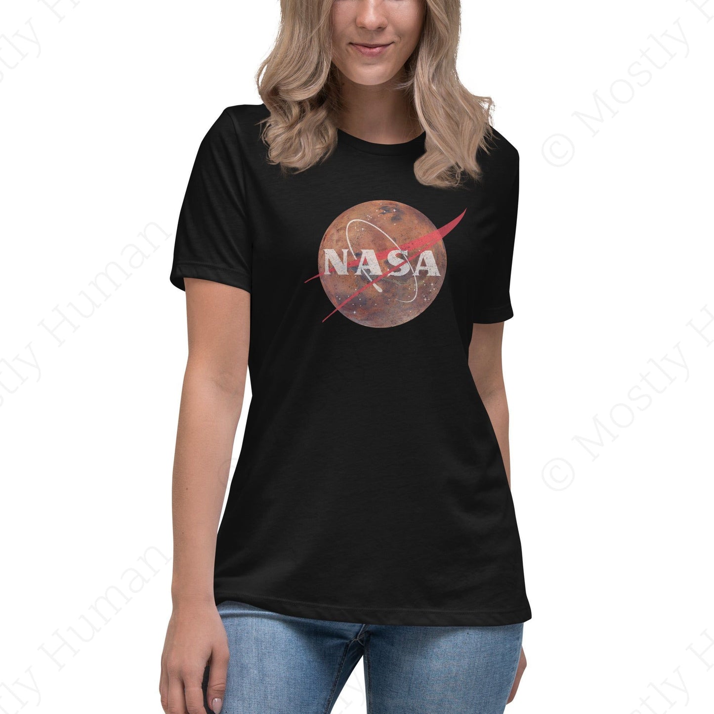 NASA Mars Logo | Black Female | Mostly Human