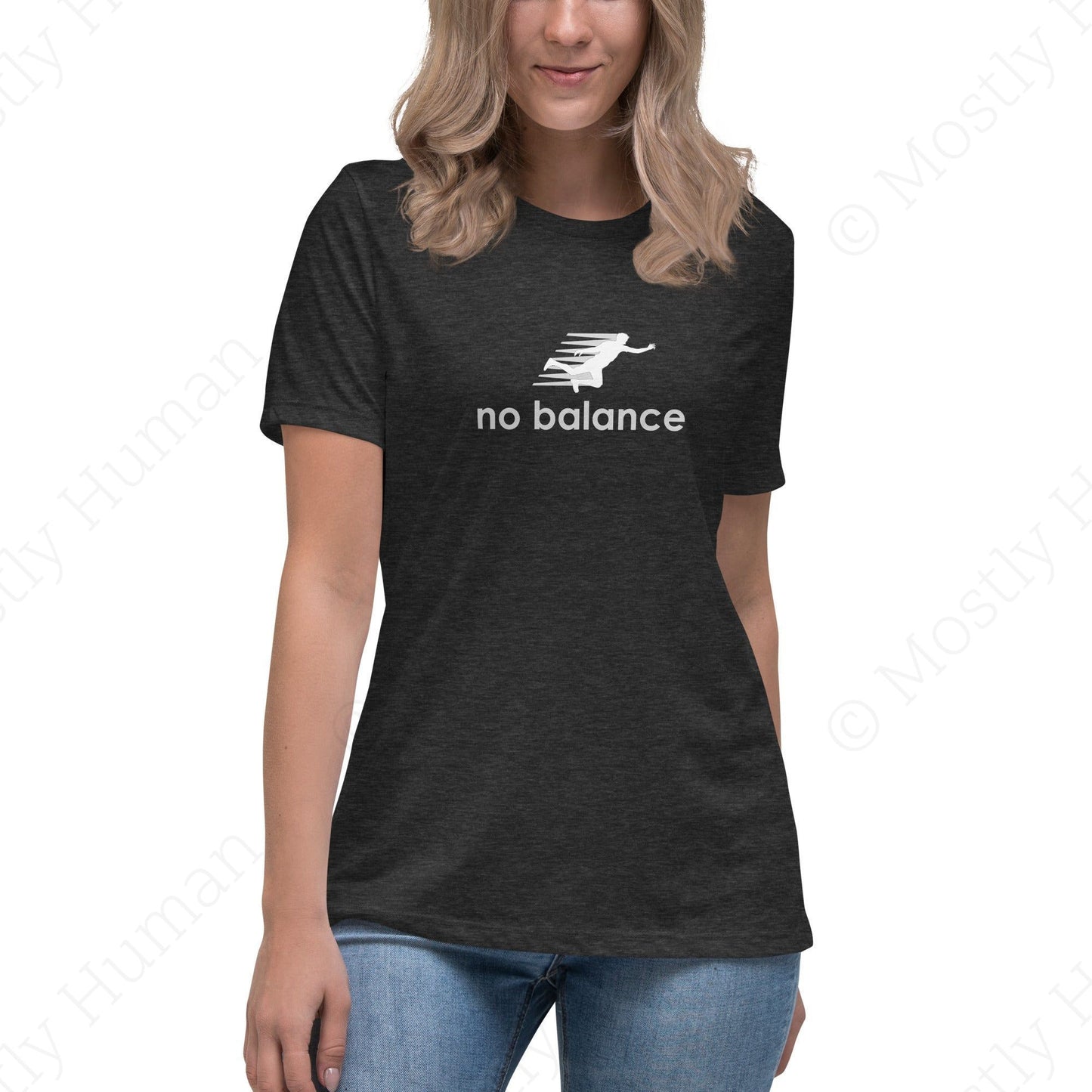 No Balance | Dark Grey Heather Female | Mostly Human