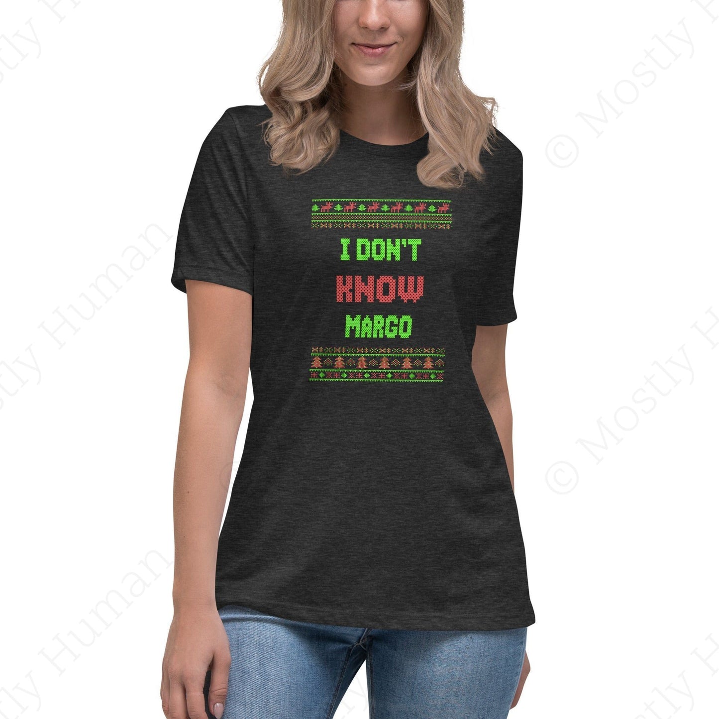 I Don't Know Margo | Dark Grey Heather Female | Mostly Human