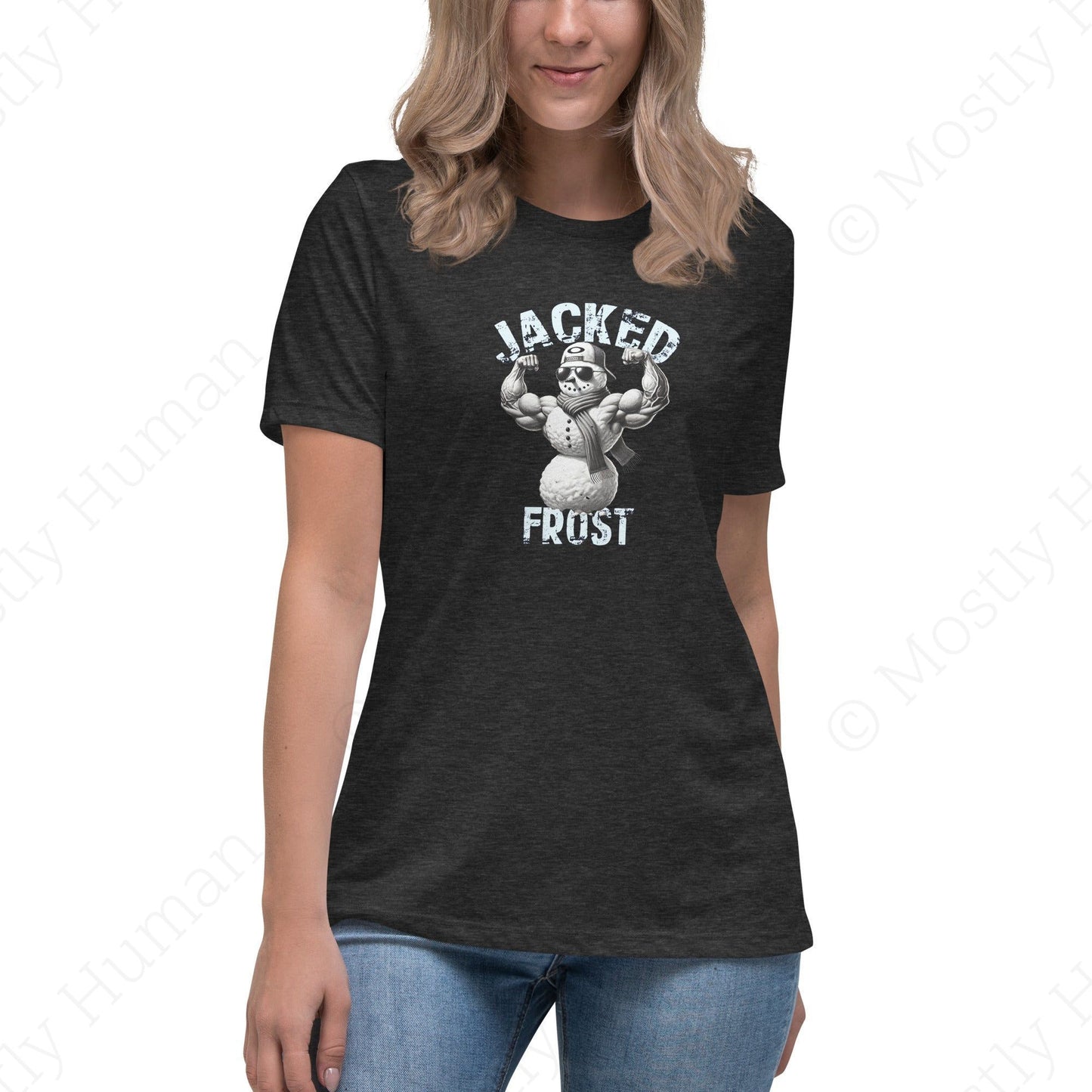 Jacked Frost | Dark Grey Heather Female | Mostly Human